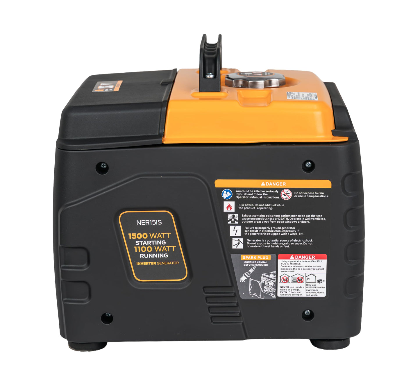 Pulsar 1500 Watt Portable Quiet Inverter Generator Gas Powered, Small Ultra Lightweight Quiet Generator for Camping, Tailgating, Home Backup