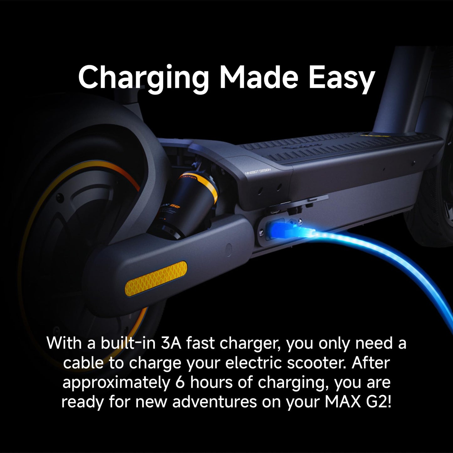 Segway Ninebot MAX G2 Electric KickScooter, Power by 1000W Motor, Up to 43 Miles Range and 22MPH, w/t 10-inch Tires , Dual Brakes & Suspension, Electric Scooter for Adults, UL-2272 Certified
