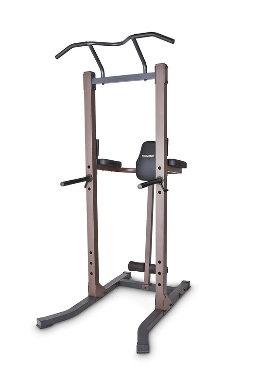 Steelbody Strength Training Power Tower Pull Up & Dip Station VKR Home Gym STB-98501