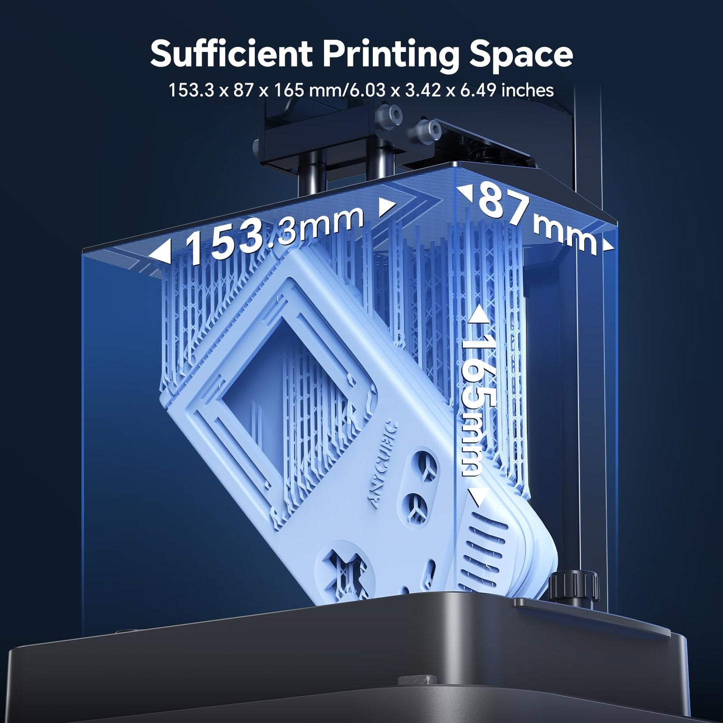 ANYCUBIC Photon Mono 4 10K Resin 3D Printer, 7'' HD Mono LCD Screen, Power Off Resume, Upgraded Light Source, Print Volume 6.04'' x 3.43'' x 6.49''