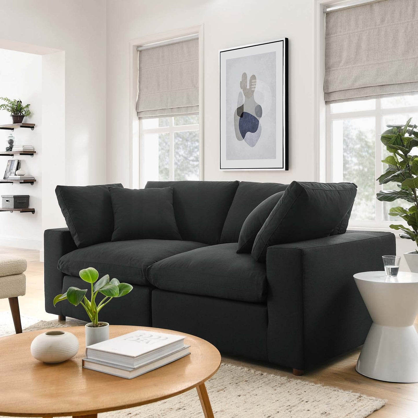 Modway Commix Down-Filled Overstuffed Upholstered Loveseat