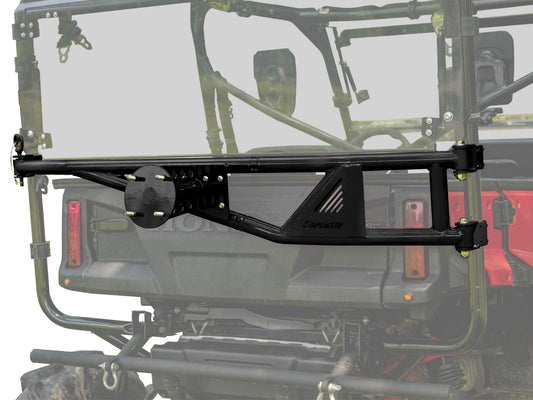 SuperATV UTV Spare Tire Carrier Compatible with 2016+ Honda Pioneer 1000-5/1000-5 Deluxe, 2017+ 1000-5 Limited Edition, No Drilling or Welding, Tires (up to 70 pounds), See Fitment, USA Made