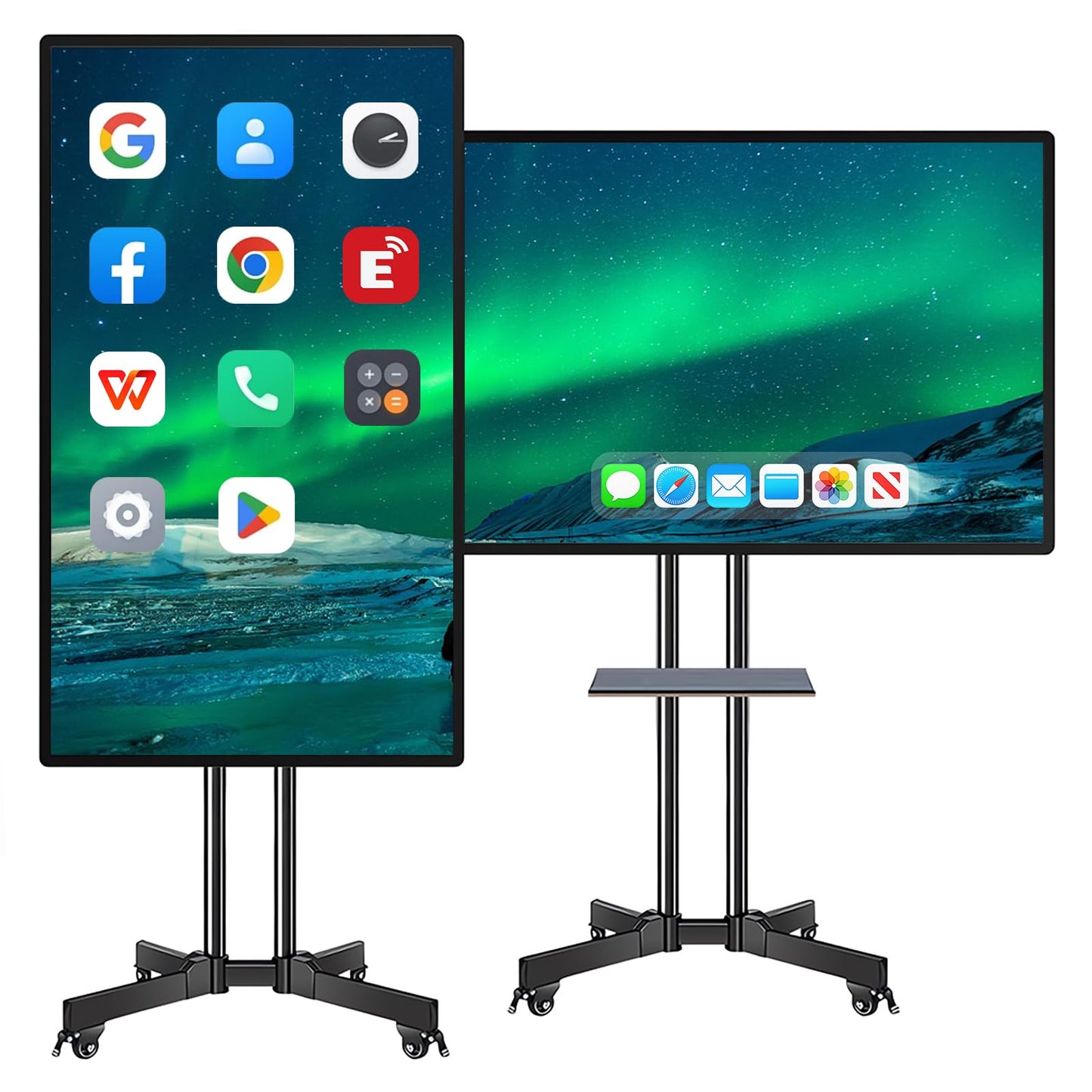 JYXCN Smart Board, 49" Digital Whiteboard with 8-Core CPU, Electronic Smartboard for Classroom Office Home, Screen Mirroring from Android 12 and iOS for Live Streaming (Board Only)