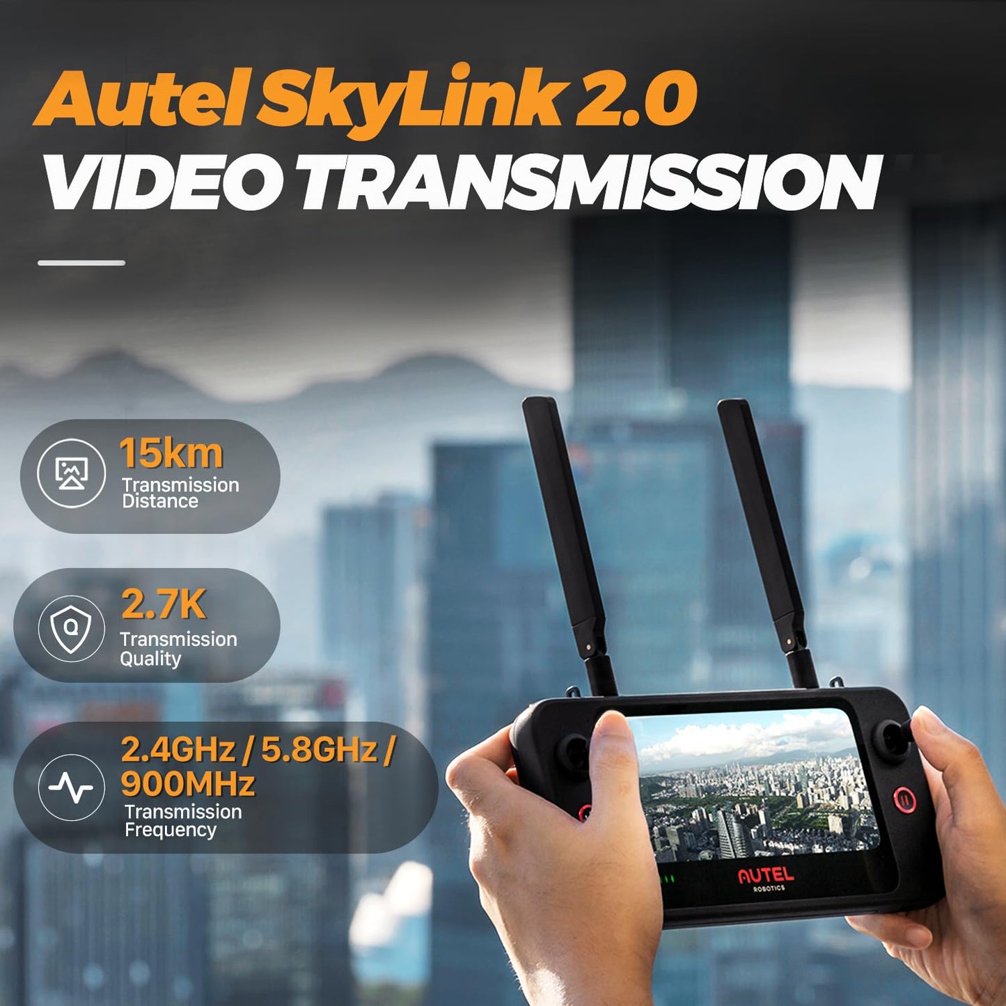 Autel Robotics EVO 2 PRO V3, Son-y 1" CMOS Sensor & 12-Bit Image 6K HDR Video EVO II Pro V3 Rugged Bundle, Moonlight Algorithm 2.0, 40 Minutes, 15KM Transmission, 360° Obstacle, SkyLink 2.0