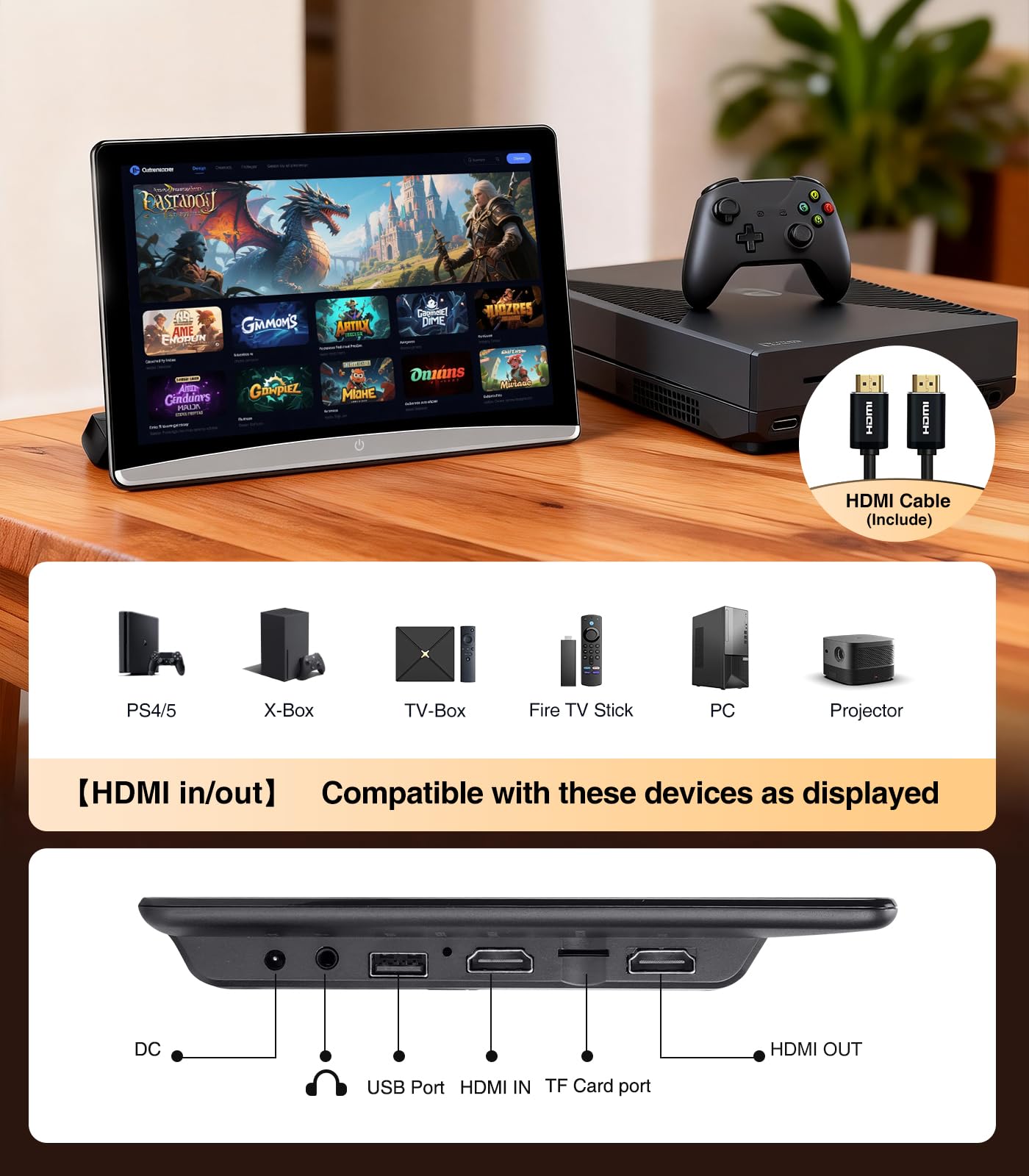 10.8" Android Car TV Headrest Monitor for Back Seat,Portable Rear Entertainment System Support Phone Wireless Mirroring 5G WiFi/HDMI/USB/Sync Touchscreen Video Players (2G+32G(2*PCS))
