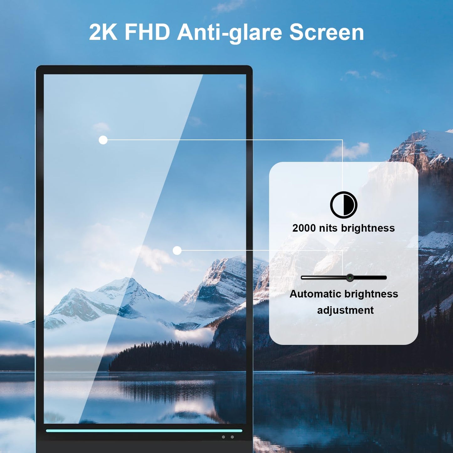 SIOXCFZ 43 inch Outdoor Mobile Digital Signage Display, LCD IP65 Waterproof Advertising Display Kiosk with Rechargeable Battery, Brightness Auto-Adjustment and Impact Resistant Screen