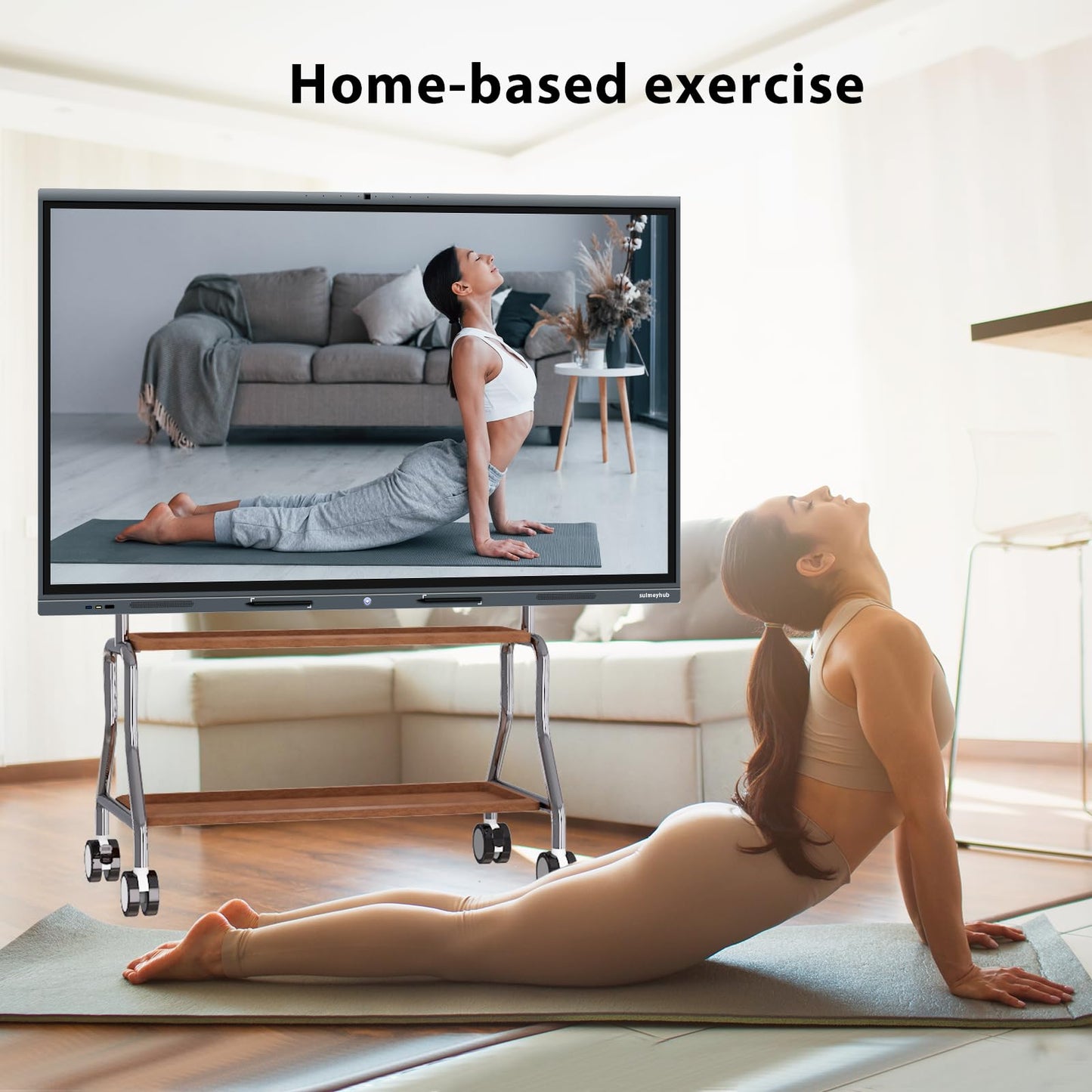 sulmeyhub 55'' 4K Smart Board, Android 14 OS 8+128 GB Interactive Whiteboard, Electronic Digital Whiteboard with Open App Ecosystem, Built in 20MP Camera for Home, Office and Classroom