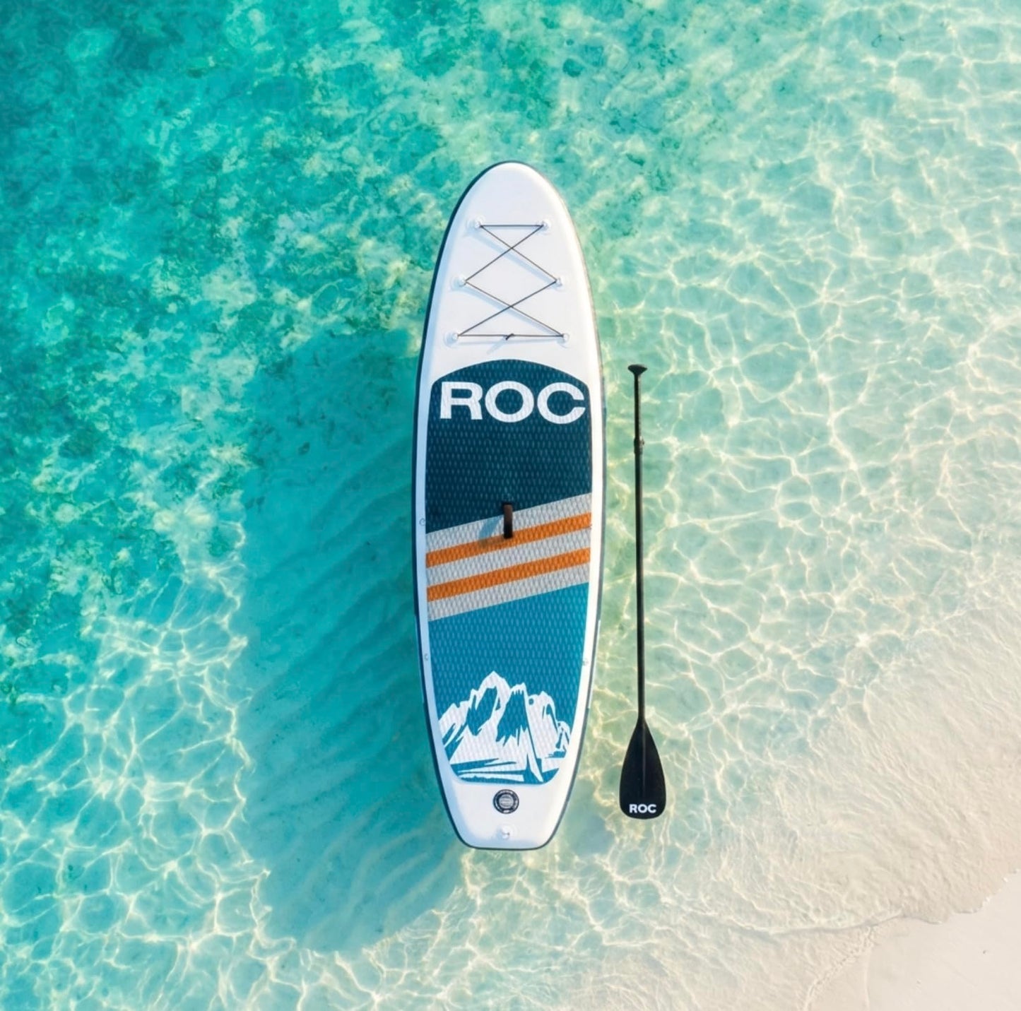 Roc Inflatable Stand Up Paddle Board with Premium SUP Paddle Board Accessories, Wide Stable Design, Non-Slip Comfort Deck for Youth & Adults (Navy W/Kayak Seat)