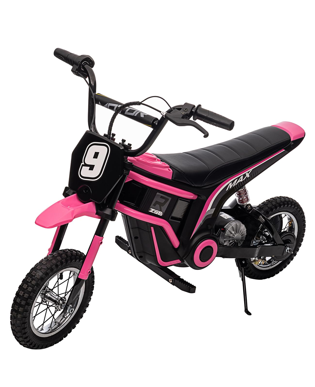 24V 350W Electric Dirt Bike for Kids – 3-Speed Modes, 14.29MPH Max Speed, ASTM-Certified Safe Motorcycle with Shockproof Suspension, Best Gift for Boys & Girls