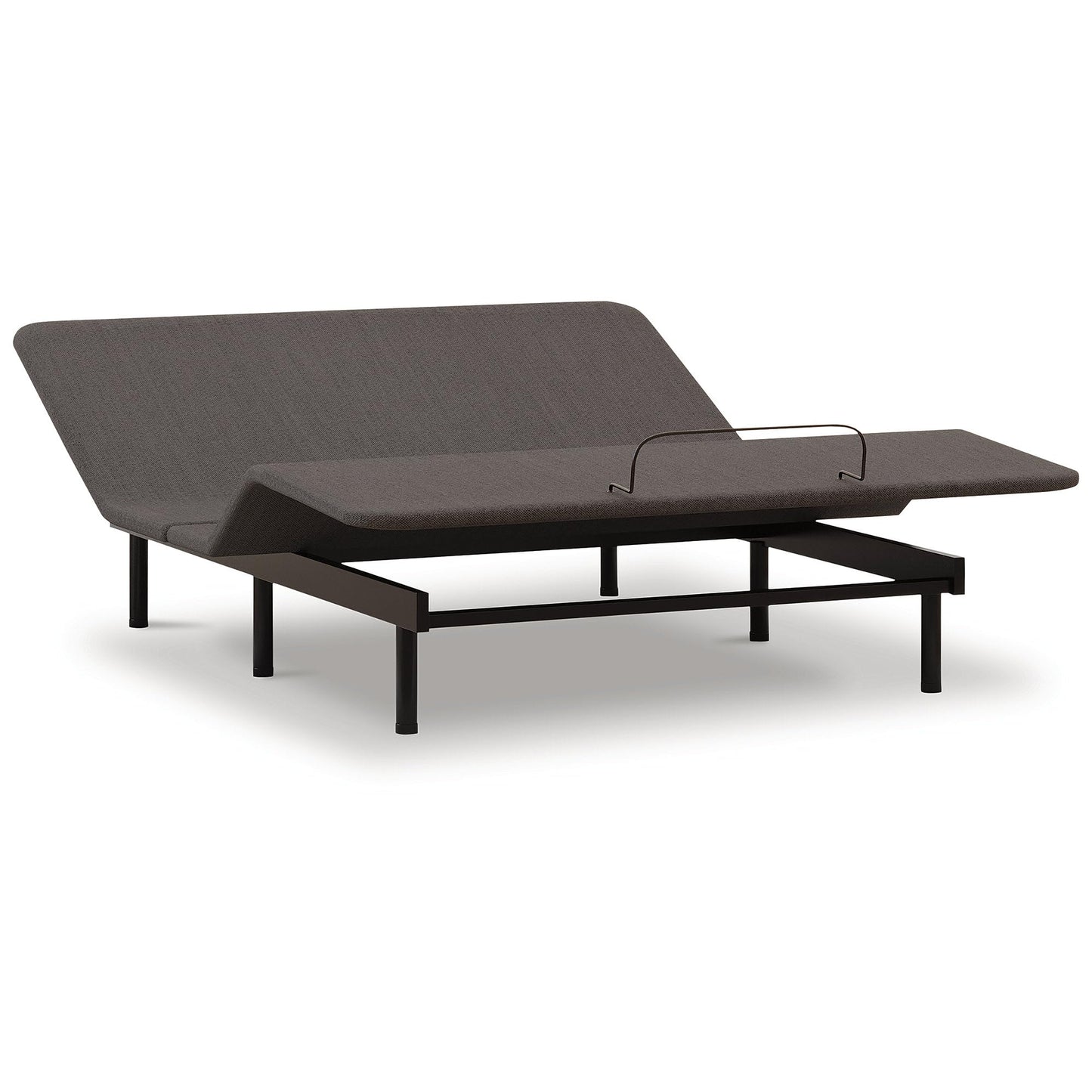 Signature Design by Ashley Head/Foot Model - Good Traditional Adjustable Base with Remote Control and USB Charging Port, Queen, Gray