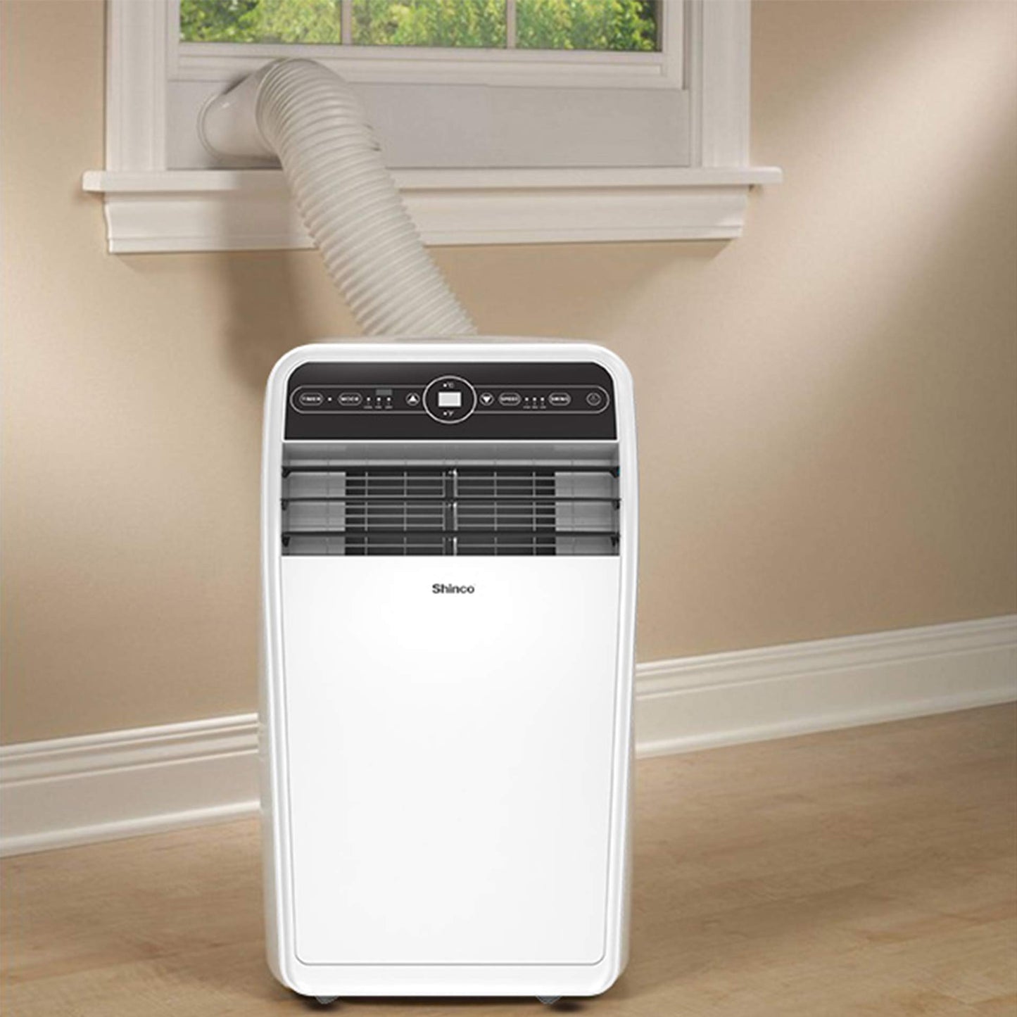 Shinco 12,000 BTU Portable Air Conditioner, Portable AC Unit with Built-in Cool, Dehumidifier&Fan Modes for Room up to 450 sq.ft, with Remote Control, 24 Hour Timer, Installation Kit