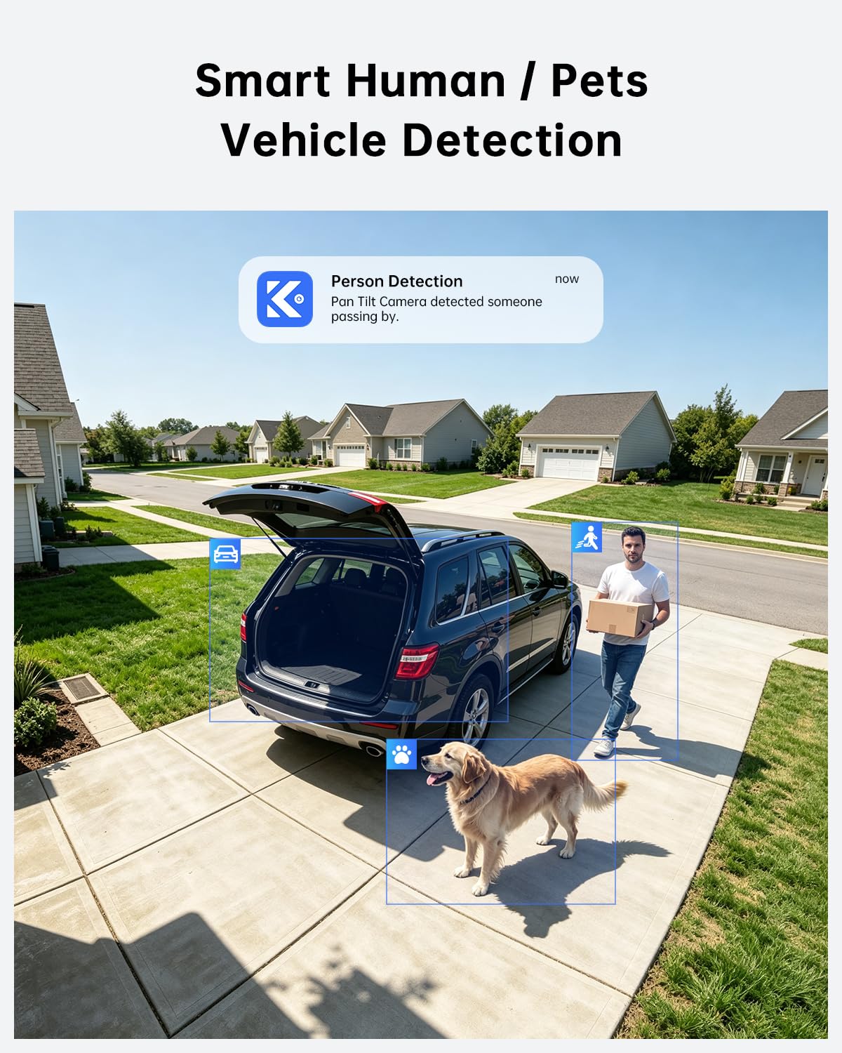 ELYSOO 4K Security Cameras Wireless Outdoor, No Subscription, Solar Camera for Home Security System, Encrypted Local Storage, 360° PTZ with Auto Tracking, Color Night Vision, 4-Cam Kit