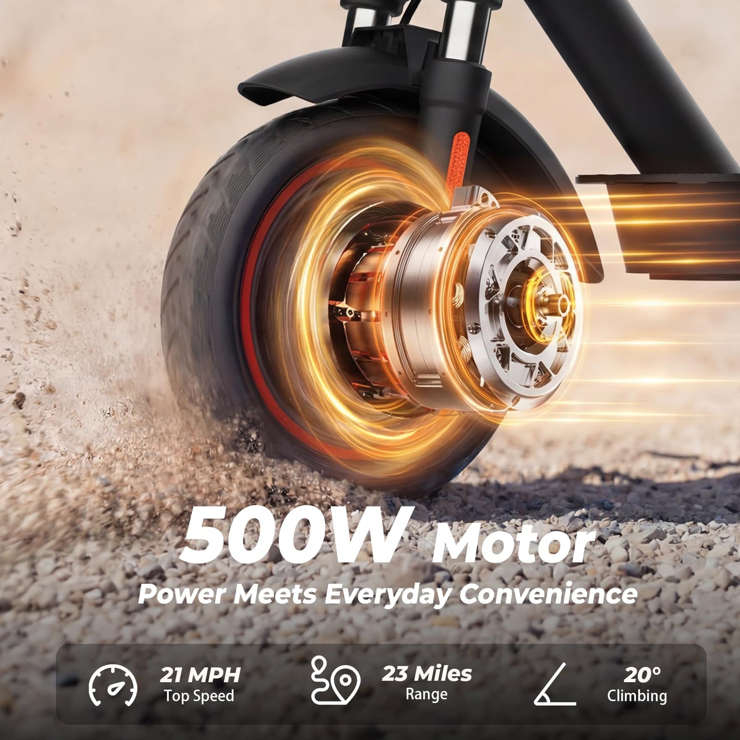 WAWSCOTE Electric Scooters - Electric Scooter for Adults, 500W/1500W Motor, 18/21/25 Max MPH, 21/28 Miles Range, APP Control, Cruise Control, Lightweight Foldable E-Scooter