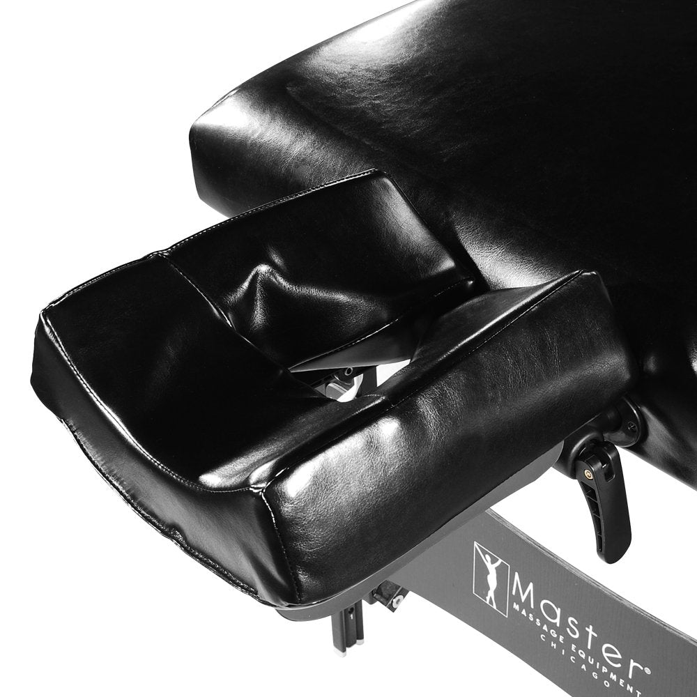 Master Massage 30" Galaxy Professional Portable Massage Table Package with Accessories in Black - Memory Foam Cushioning - Tattoo Table- Spa Salon Beauty Facial Bed