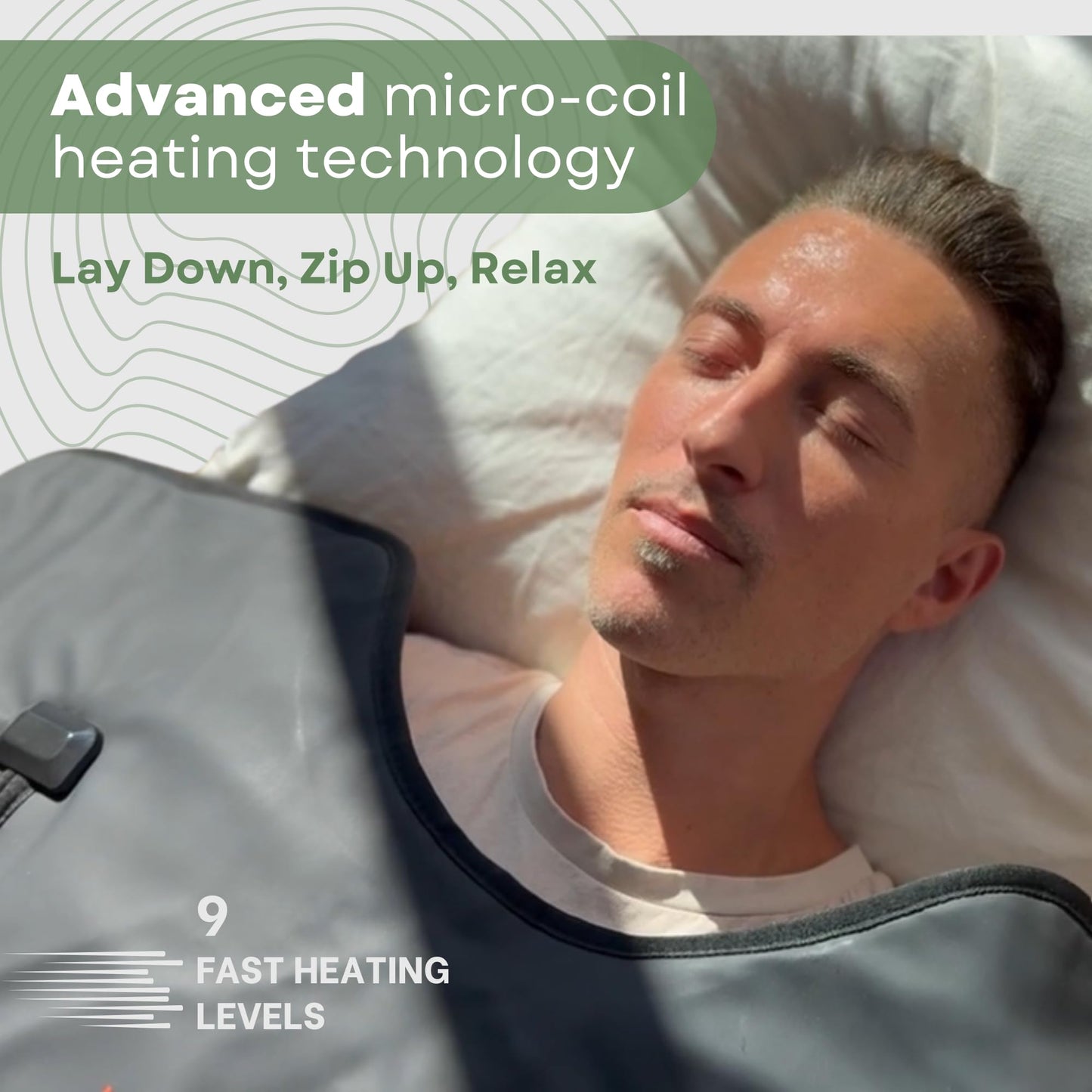Deep Modality Pro M3 - Infrared Sauna Blanket | Detox, Wellbeing & Recovery | Highest Grade Materials + Jade & Tourmaline for Enhanced Therapy, Adjustable Temp 77-176°F, 6ft x 3ft (Mineral Edition)