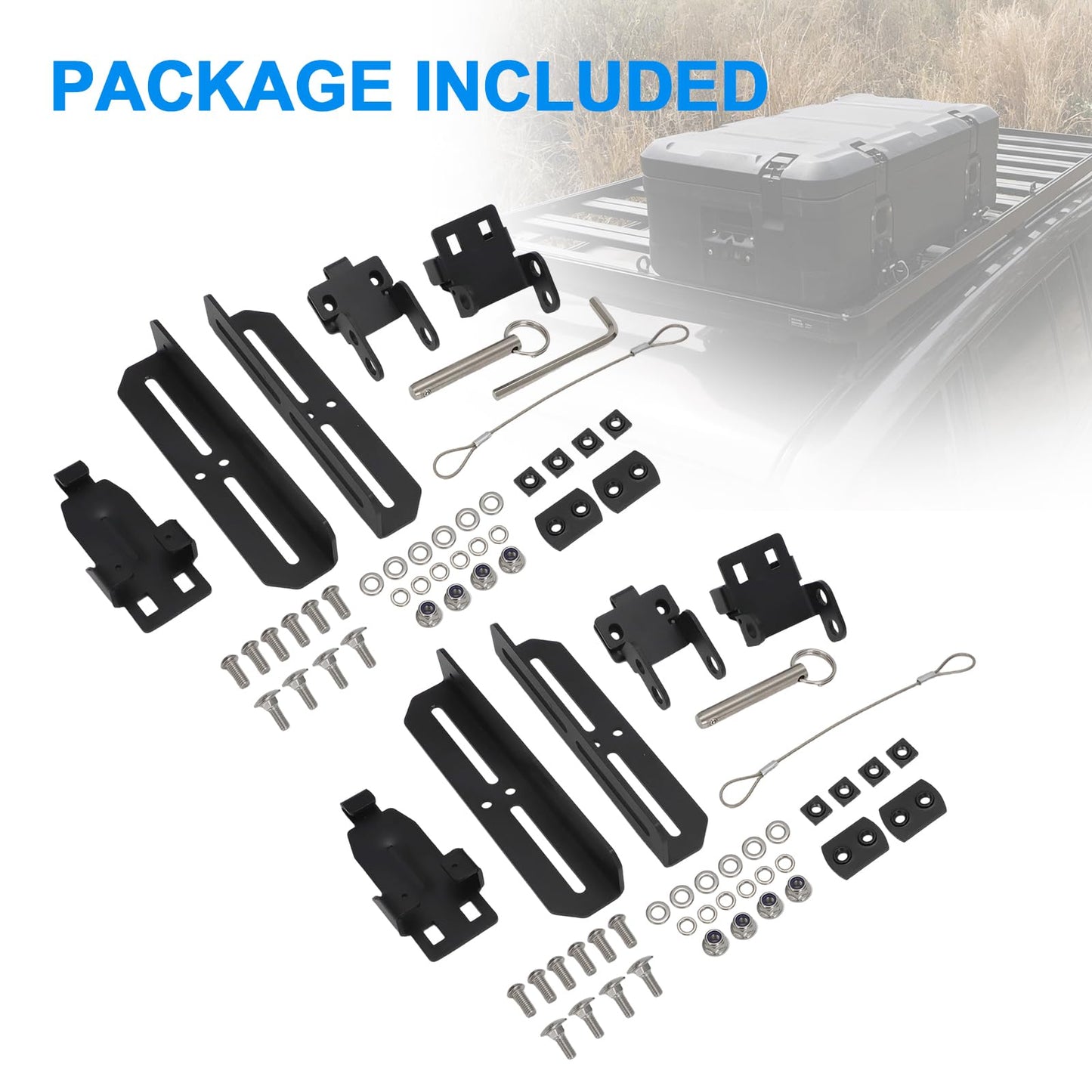 Motoparty Compatible with Pelican Cargo Case Roof Mount Kit BX140R BX55S BX85S BX90R with Instruction Manual