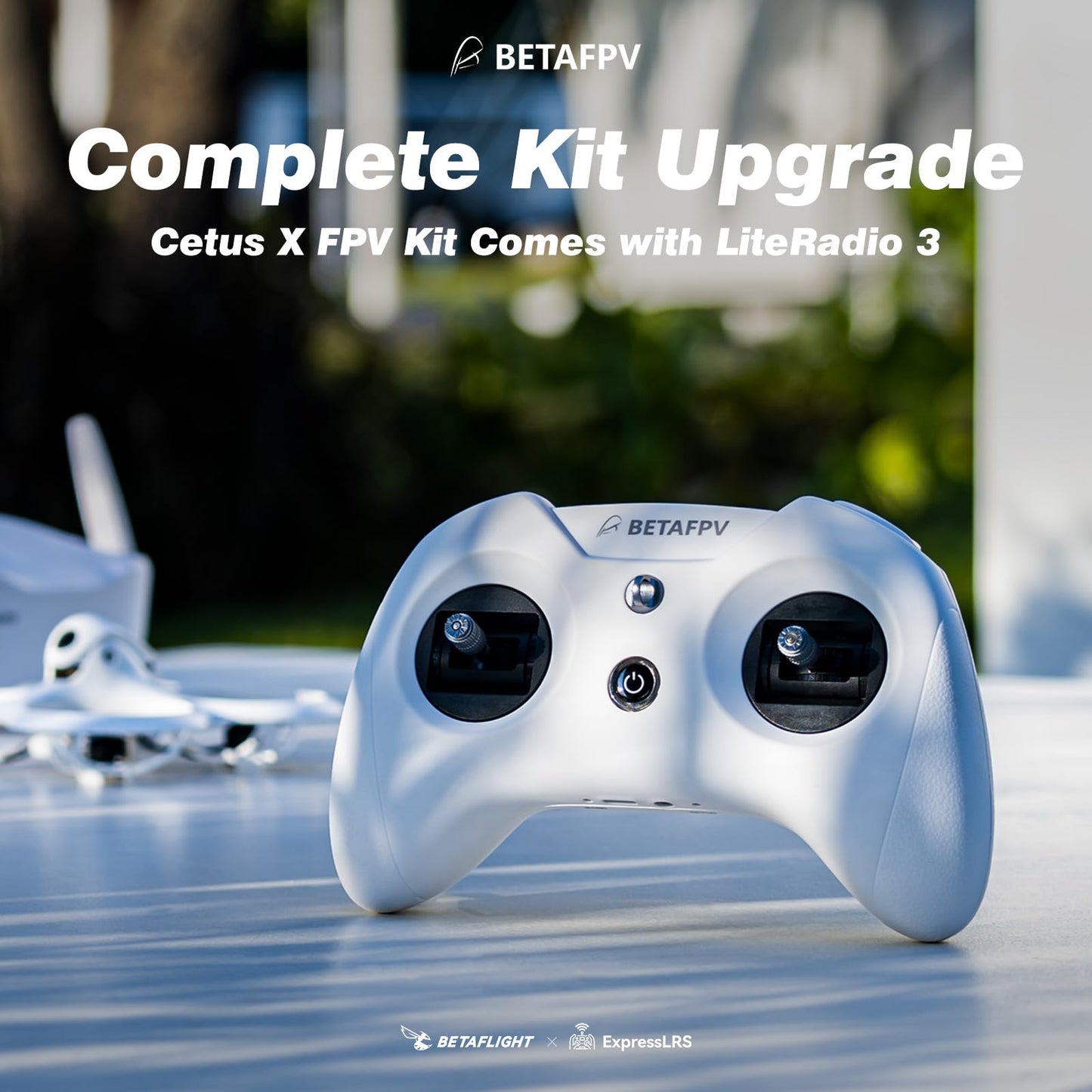 BETAFPV ELRS V3 Cetus X Betaflight FC FPV Kit with LiteRadio 3 Transmitter VR03 Goggles with DVR Recording Function, Supported 2S Power Advanced RTF Kit for FPV Beginners to Fly Faster Further