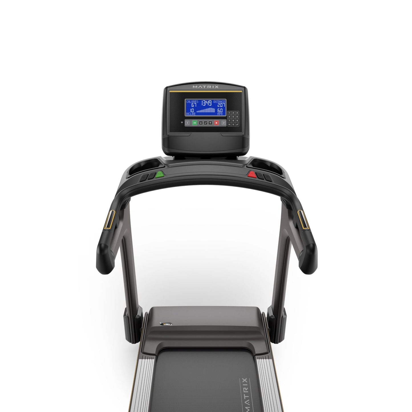 Matrix Fitness T50 Treadmill with XR | 8.5" LCD | Club-Quality Treadmill for Running, 5K & Marathon | Heavy-Duty Frame, Extra-Thick 20"x60" Deck, Industrial Cushioning