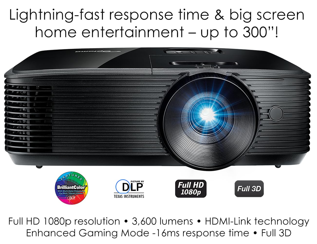 Optoma HD146X 1080P Full HD Vibrant Home Theater Projector
