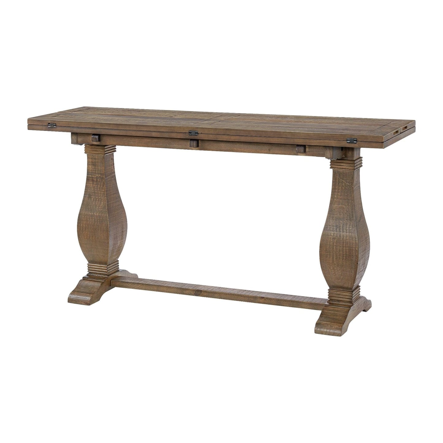 Martin Svensson Home Napa Sofa Console Table, Modular Flip Top Dining or Accent, Solid Wood Natural