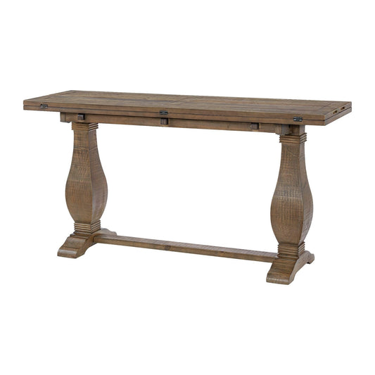 Martin Svensson Home Napa Sofa Console Table, Modular Flip Top Dining or Accent, Solid Wood Natural