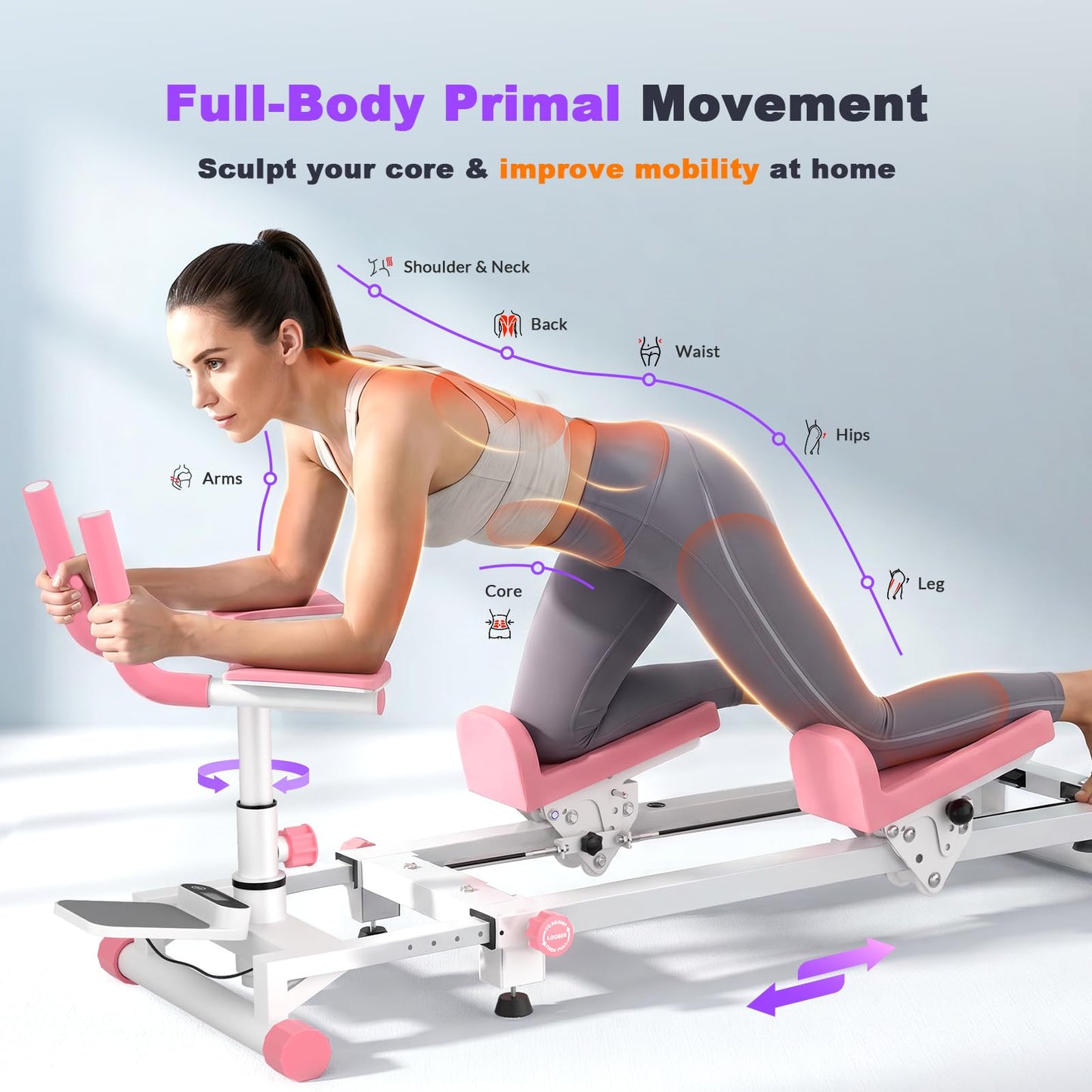 Bear Crawling Machine Workout for Core Training
