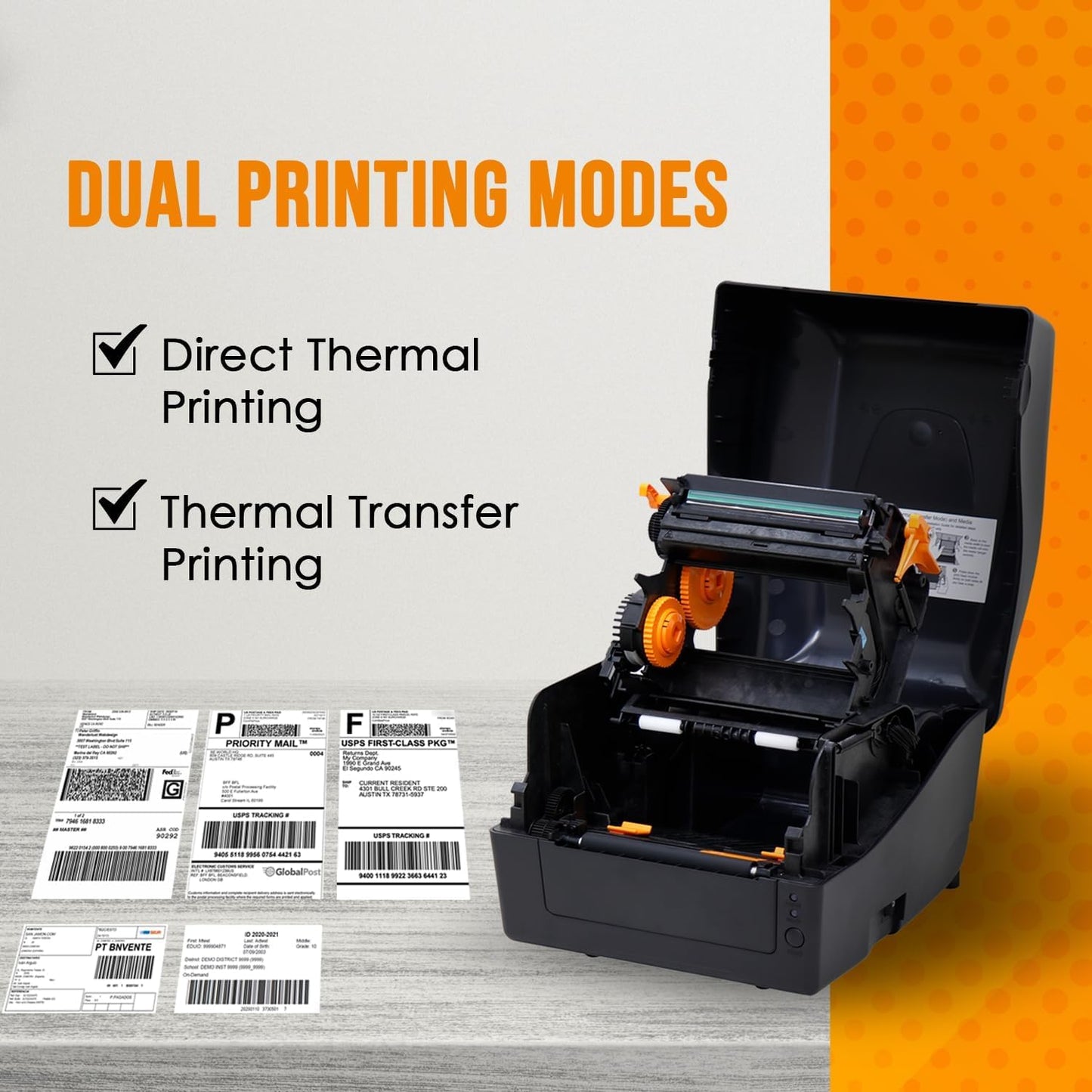 ARGOX CP-2140EX Pro Ethernet Barcode Label Printer, Thermal Transfer 4x6 Shipping & Product Labels, ZPL/EPL/DPL Compatible, 203 DPI Network Printer for Warehouse, Inventory & Logistics