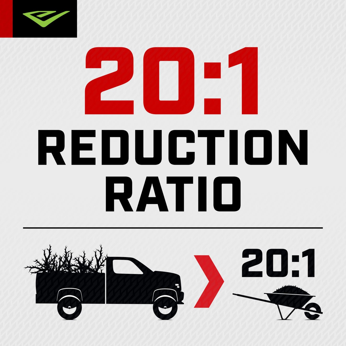 Earthquake 33968 K32 Chipper Shredder, Heavy Duty 212cc 4 Cycle Viper Engine, Chip Branches up to 3” in Diameter, 20:1 Reduction, Airless Wheels, Included Debris Bag, Red