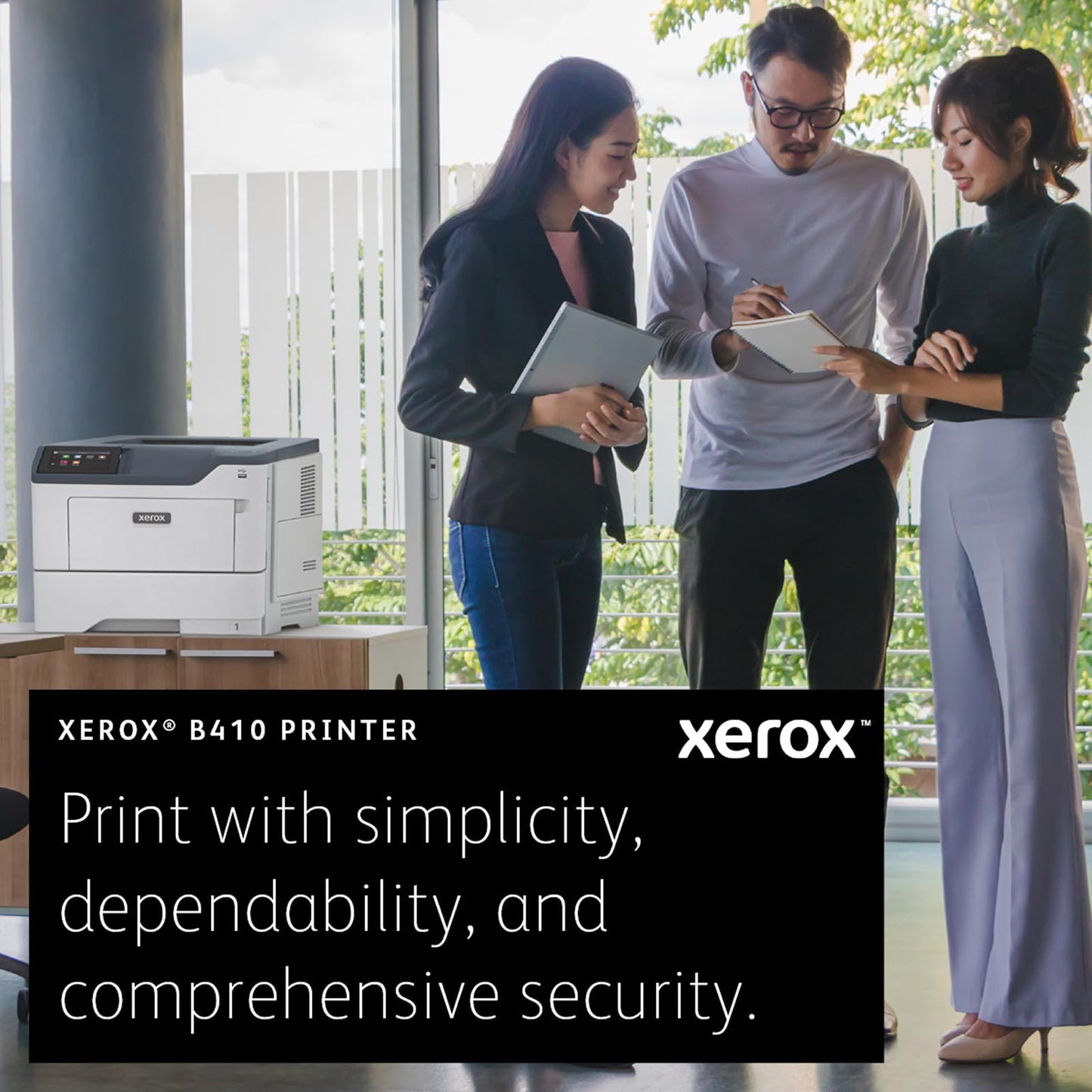 Xerox B410 Printer, Laser, Print, Letter, Energy Star Certified, UP to 50PPM