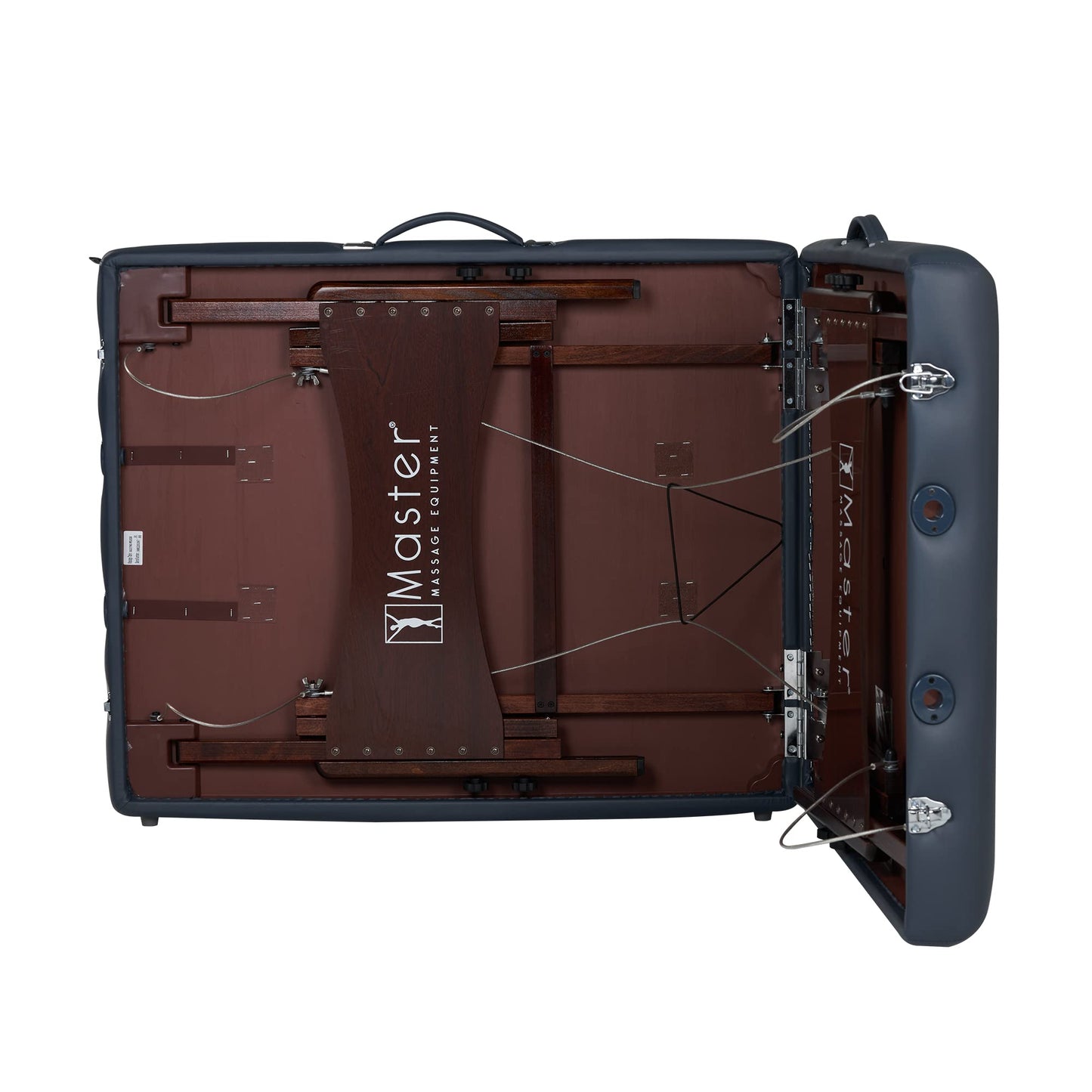 Master Massage Newport 30" Professional Portable Massage Table Package in Royal Blue with Ambient Lighting System