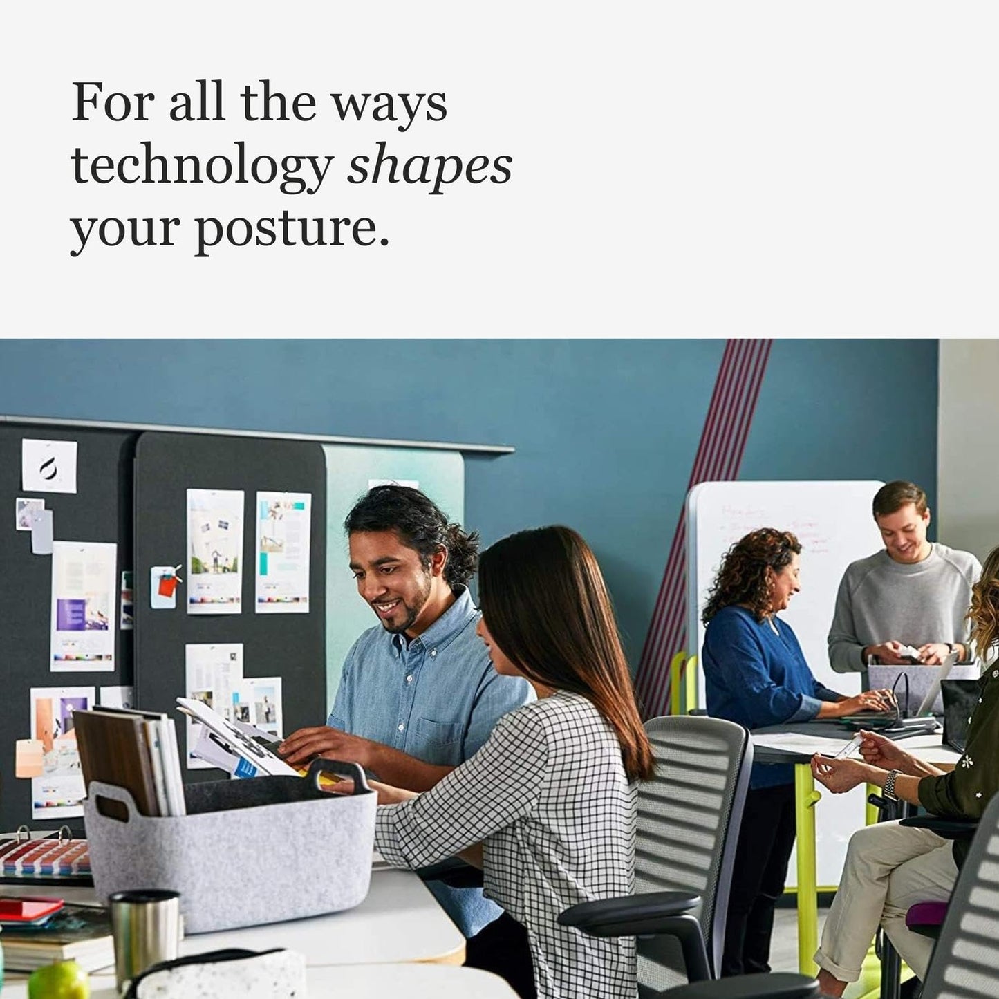Steelcase Series 1 Office Chair - Ergonomic Work Chair with Wheels for Carpet - Helps Support Productivity - Weight-Activated Controls, Back & Arm Support - Easy Assembly - Concord