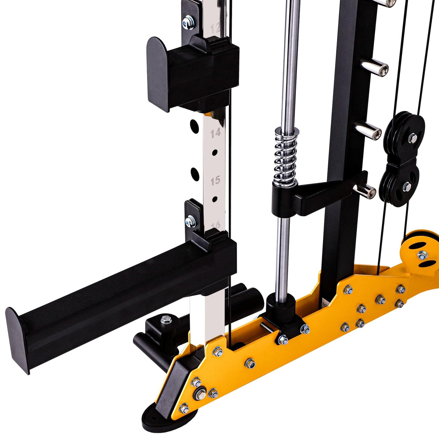 Altas Strength 3059 Smith Machine Home Gym Equipment with 1000 lbs Weight Capacity 2000 lbs Cables Strength Training Power Cages for Squats Presses Lunges Deadlifts Easy Assembly Included Accessories
