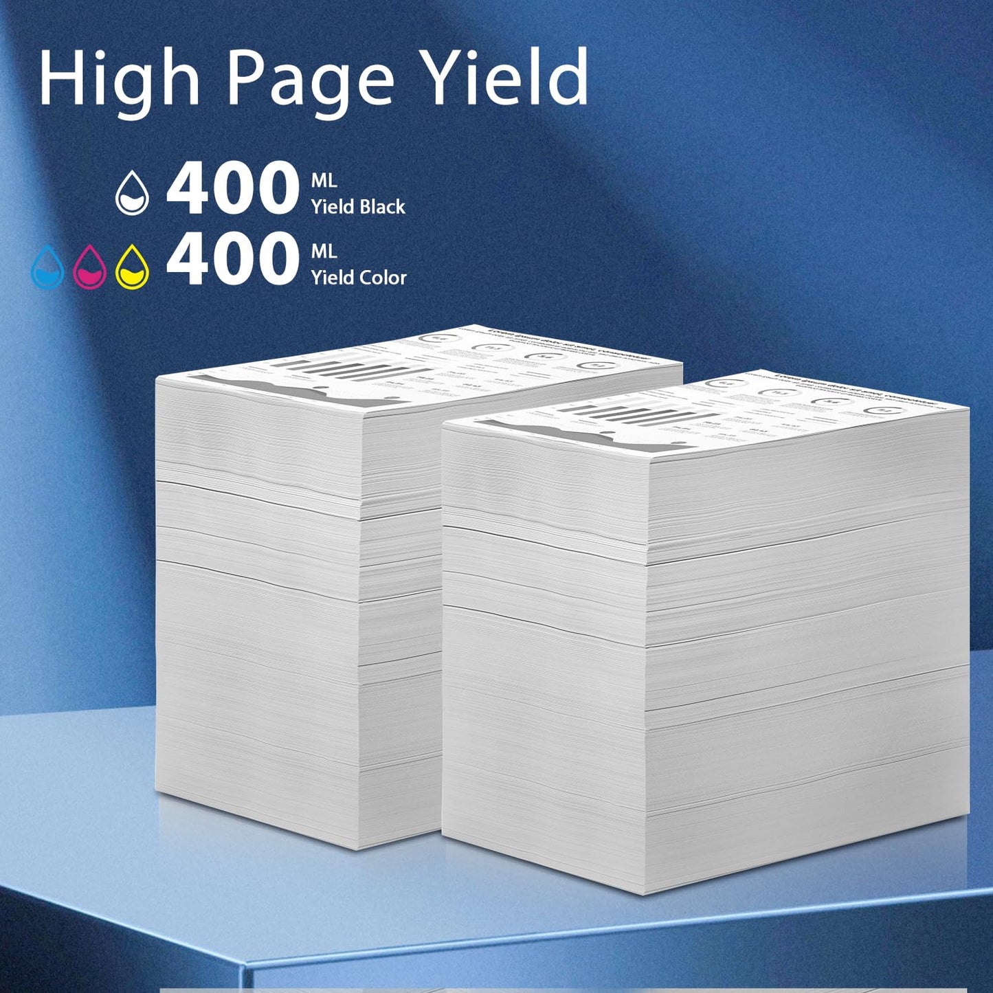 VivEto 843AXL 843A Ink Cartridge 400ml with New Chip Replacement for HP 843A C1Q57A C1Q58A C1Q59A C1Q60A for PageWide XL 4000 4100 4500 4600 5000 5100 Wide Format Printers, 4 Pack 843A Ink Refills