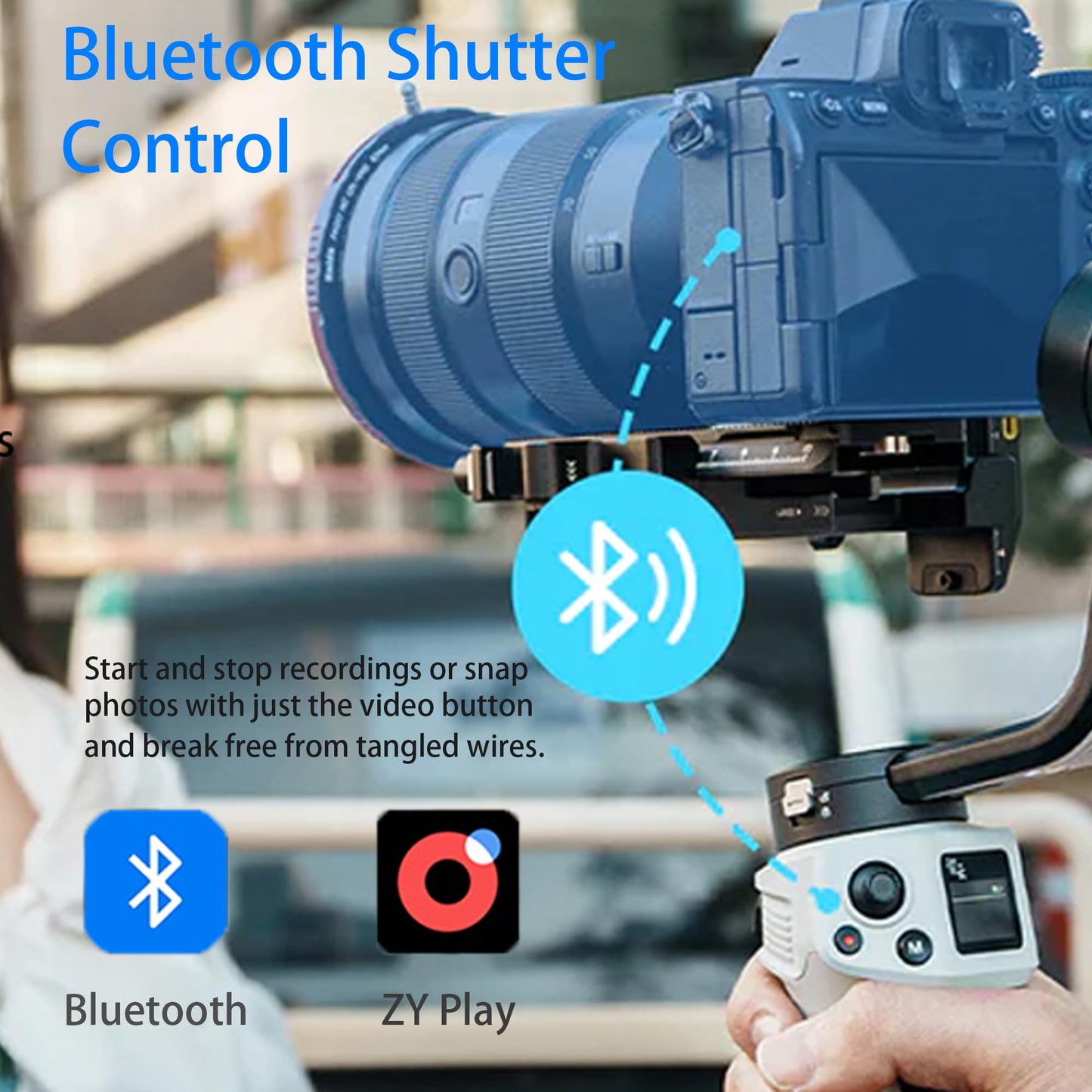 ZHIYUN CINEPEER WEEBILL 3E Mirrorless Gimbal Lightweight Stabilizer, Up to 3kg/6.6lbs Payload, 3-Axis Camera Gimbal for Canon/Sony/Panasonic/Nikon, Bluetooth Shutter Control, Native Vertical Shooting