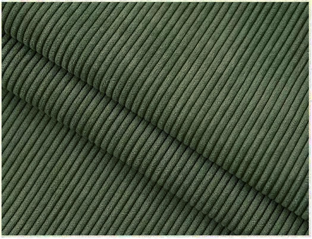 The Thick Cotton Ektorp 2 2 Sofa Cover Replacement Compatible with IKEA Ektorp Corner Or Sectional Sofa Slipcover. (Corduroy Green)
