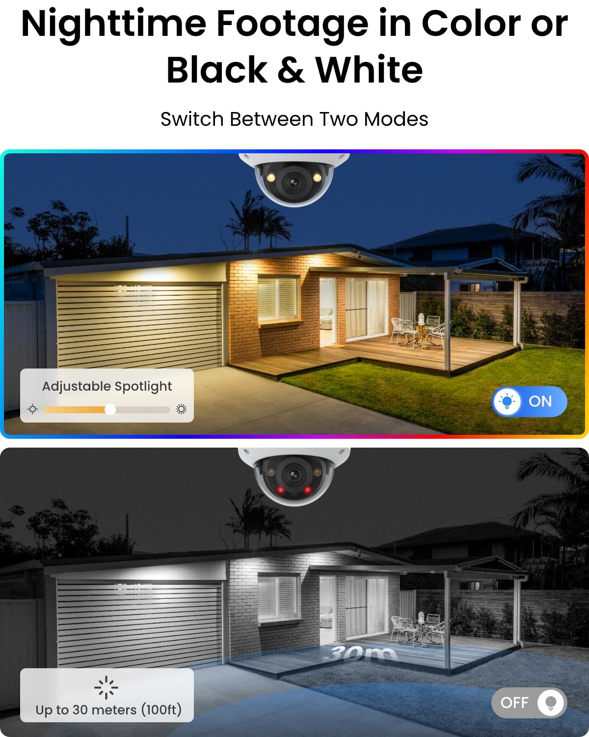 REOLINK 4K Security Camera System, 4pcs 4K UHD IK10 Vandalproof PoE Surveillance Cams Outdoor, 8CH NVR 2TB HDD, Color Night Vision, Smart Detection, 2-Way Talk, IP67 Weatherproof, RLK8-800V4