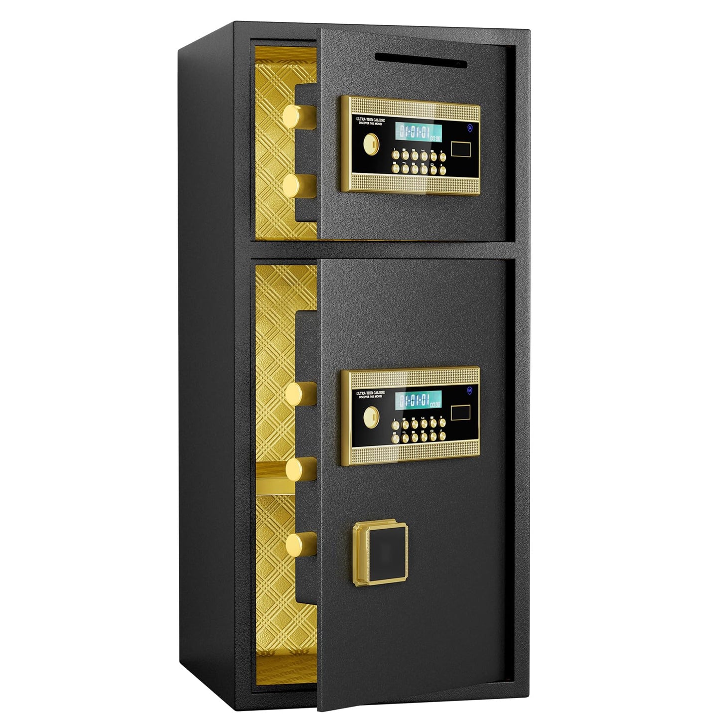 Password-Protected Fireproof and Waterproof Safe, Small Home Safe with Hidden Code Function, Wall-Mounted Cabinet-Style Safe for Home, Office, and Hotel, Digital Security Safe Box,A3
