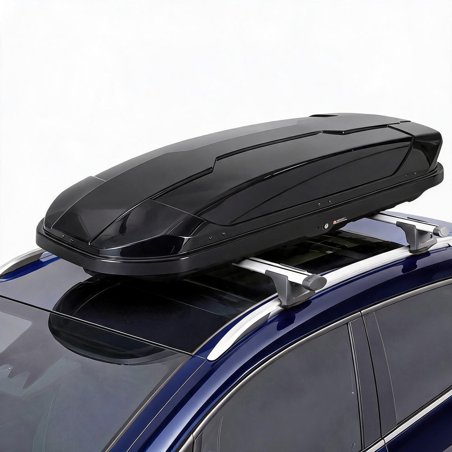 Garvee Rooftop Cargo Box Carrier, 31 Cu ft Hard Shell Rooftop Cargo Carrier - Dual-Side Opening, Universal Car/SUV Fit, Waterproof ABS Material, 165Lbs Capacity w/Secure Straps & Keys
