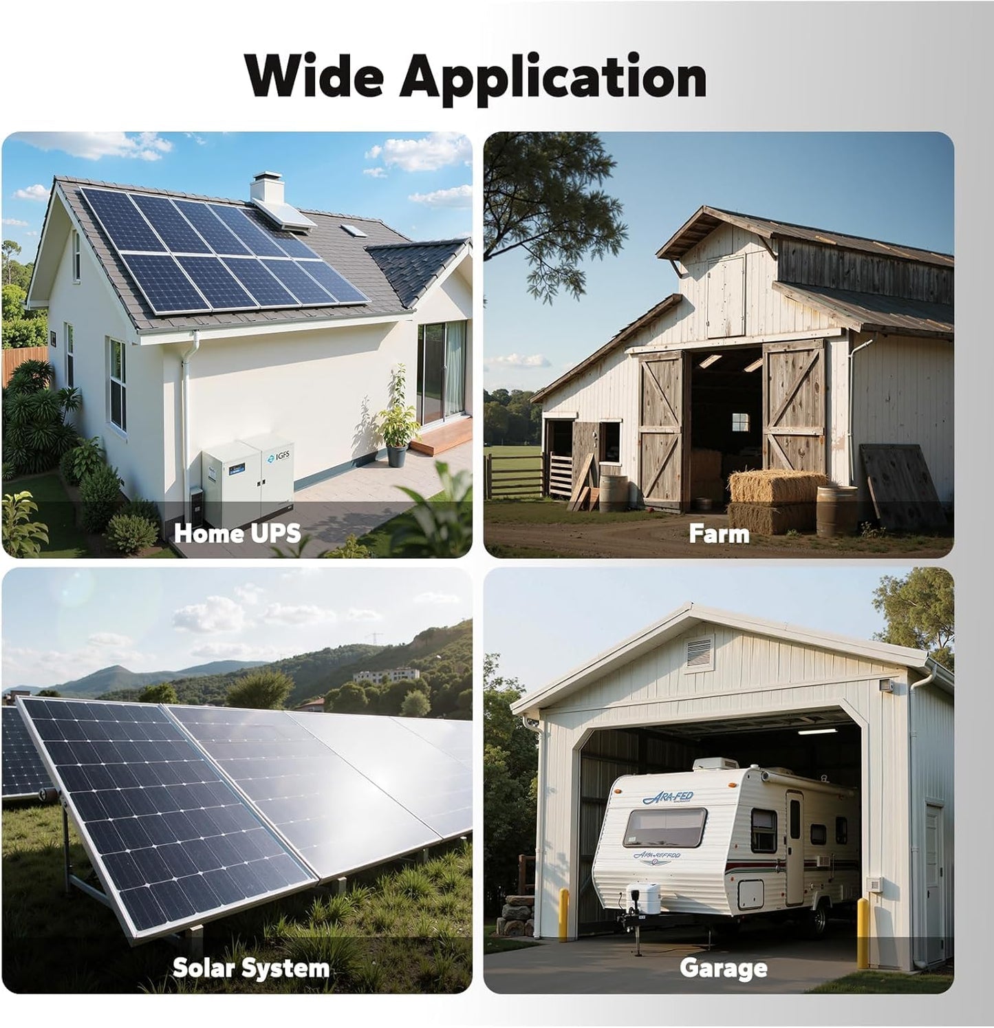 LiTime 24V 3000W Solar Inverter Charger, 60A MPPT Solar Controller, Pure Sine Wave Output, Uninterrupted Power Supply, RS485 Communication for Home Energy Storage, Off-Grid Solar System