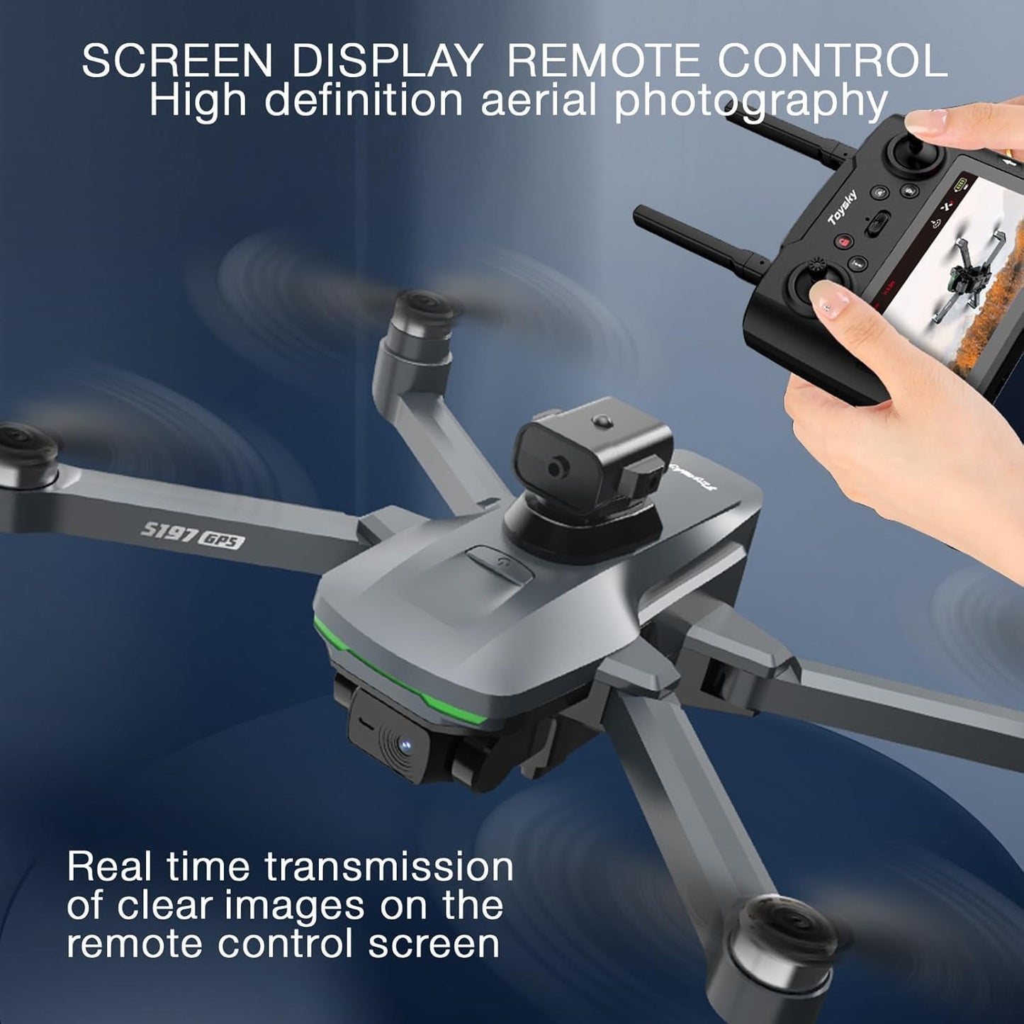 Mcokoe GPS Drones with Camera for Adults 4K，Remote Controller with Screen,Brushless Motor FPV，Under 249g，46Mins Flight，Foldable Drone for Adults Beginners.