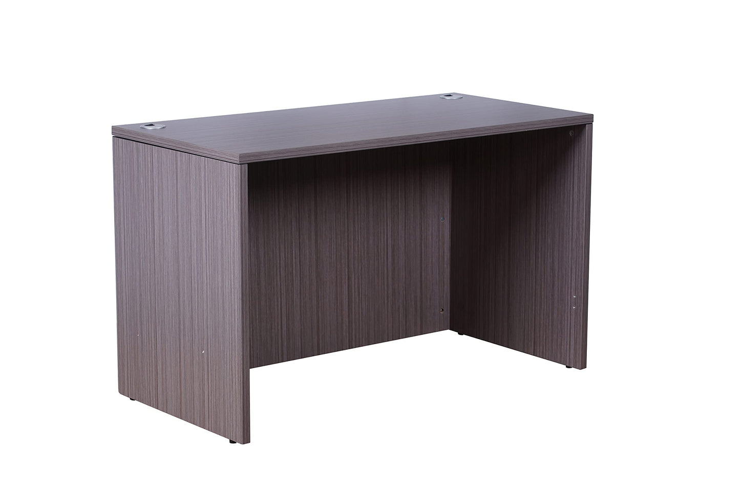 Boss Office Products 48" x 24" Desk with File Pedestal, Driftwood