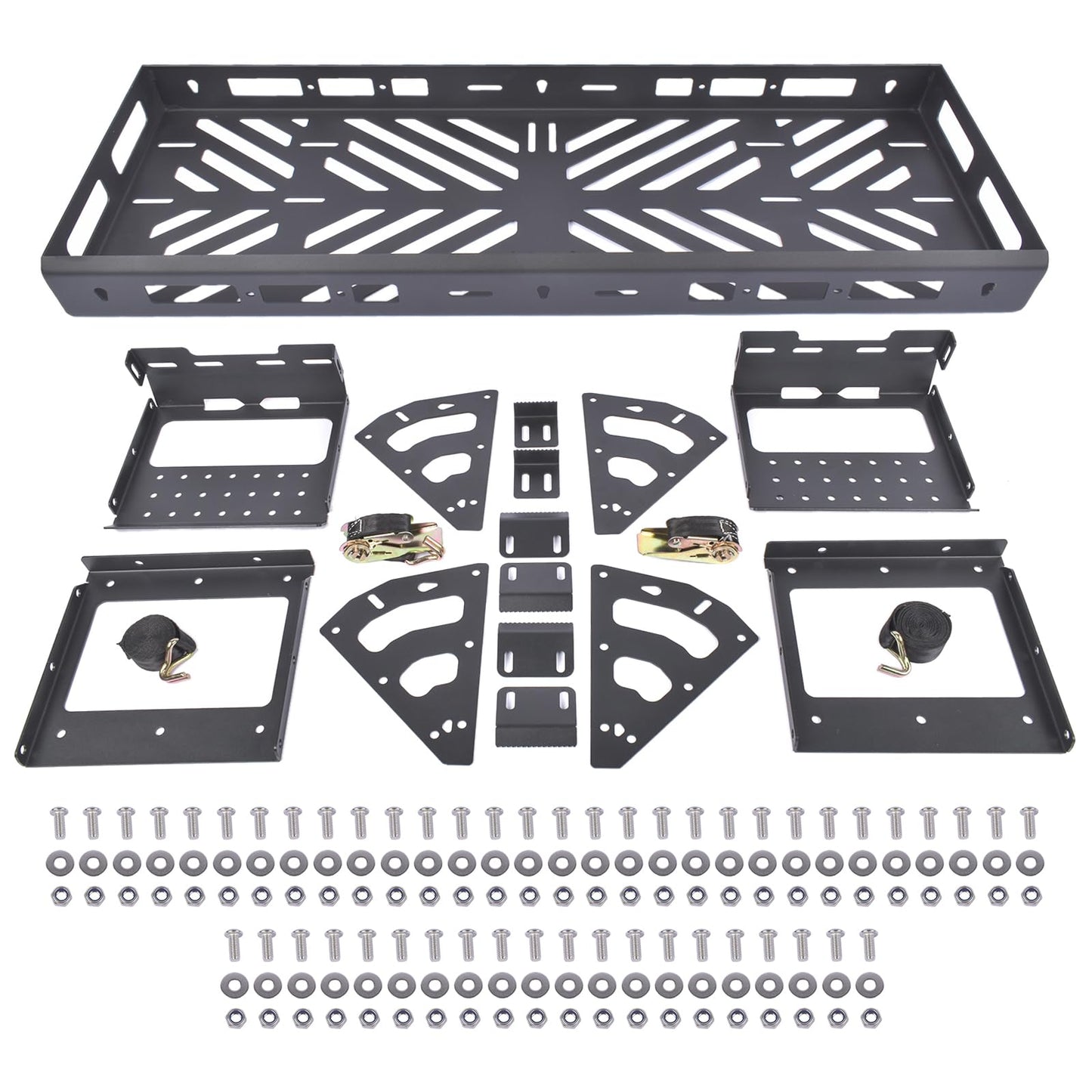Getanye 32" - 40" Spare Tire Utility Cargo Basket Storage Tray Replacement for Jeep Wrangler JK JL TJ YJ CJ Ford Bronco SUV