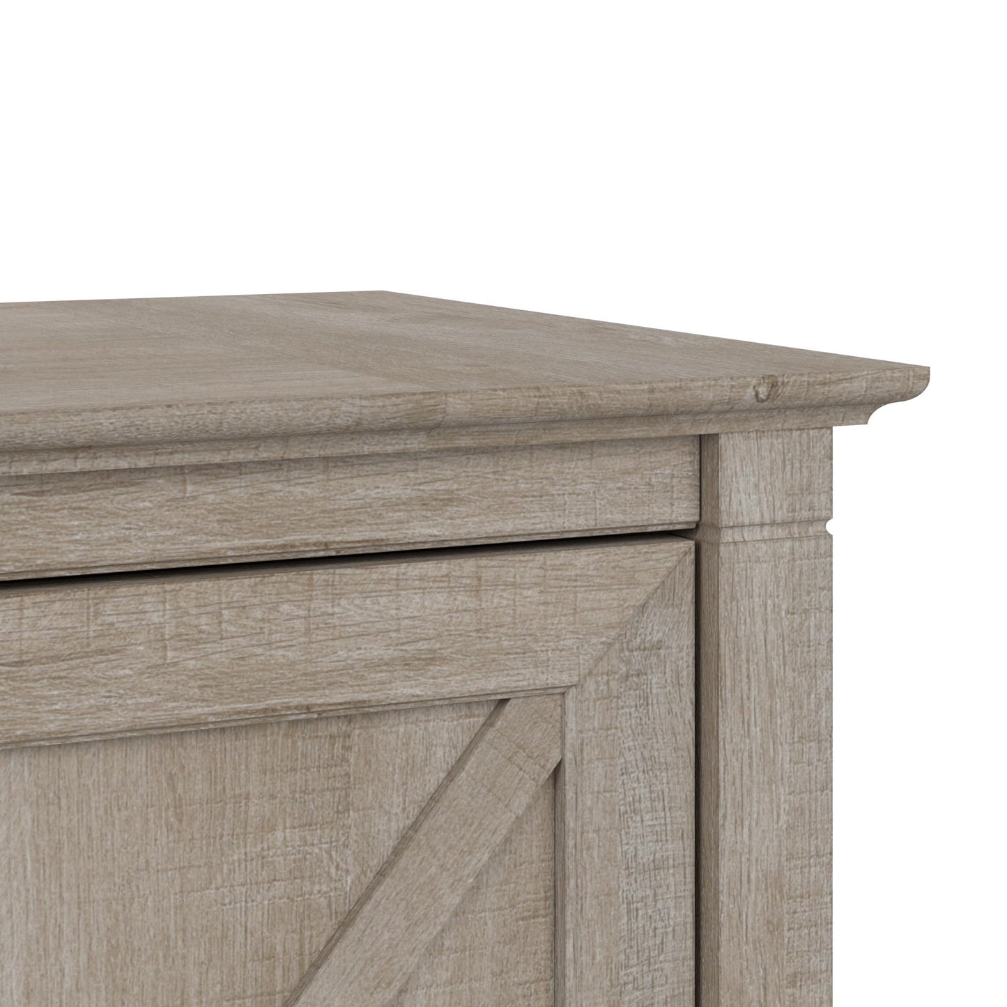Bush Home Key West 2 Drawer Lateral File Cabinet in Washed Gray, Document Storage for Home Office, Accent Chest with Drawers