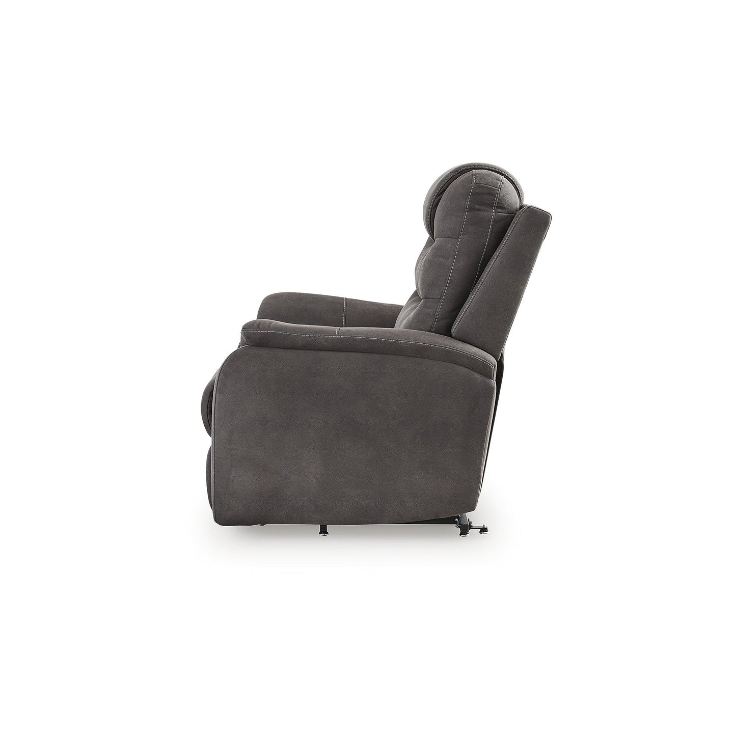 Signature Design By Ashley Snowfield Recliner Chair, Power Lift with Heat and Massage, Faux Leather Upholstery, Easy View Adjustable Headrest, USB Charging, Living Room Comfort