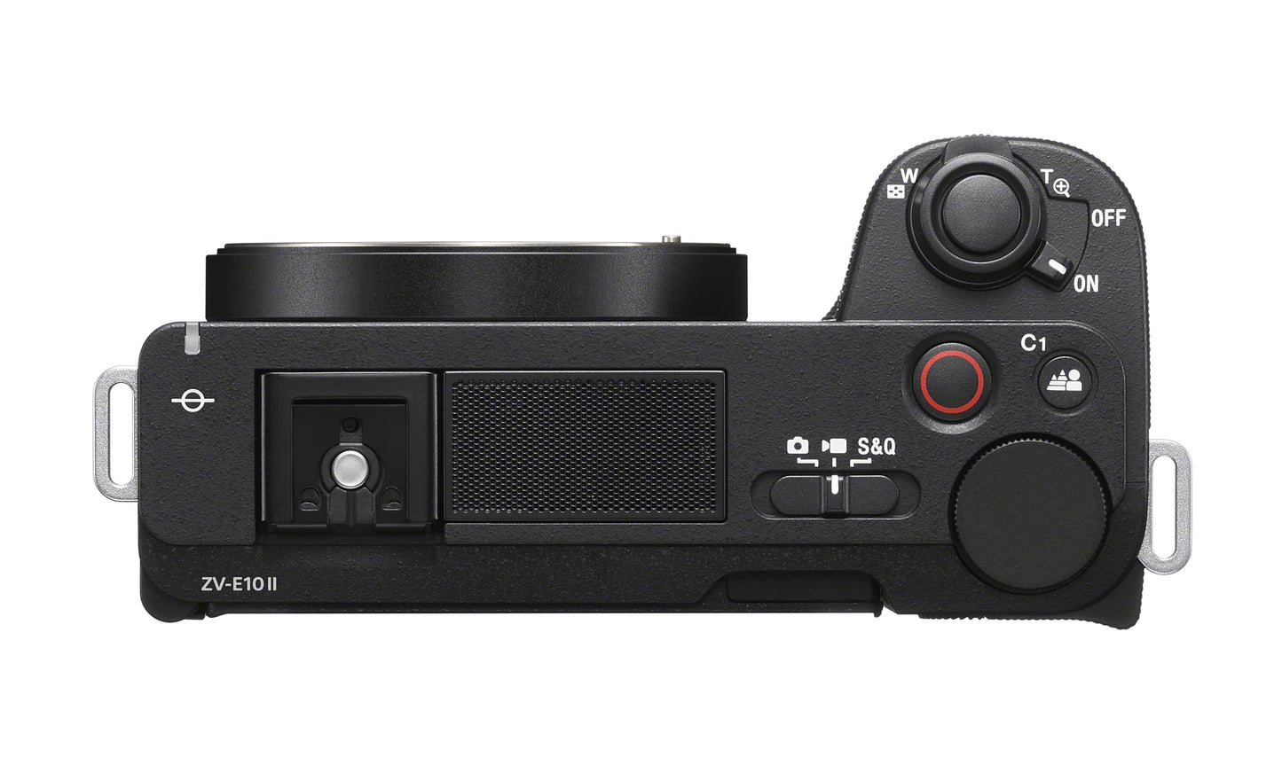 Sony Alpha ZVE10 II - APS-C Interchangeable Lens Mirrorless Content Creators’ Camera - Black - Body Only