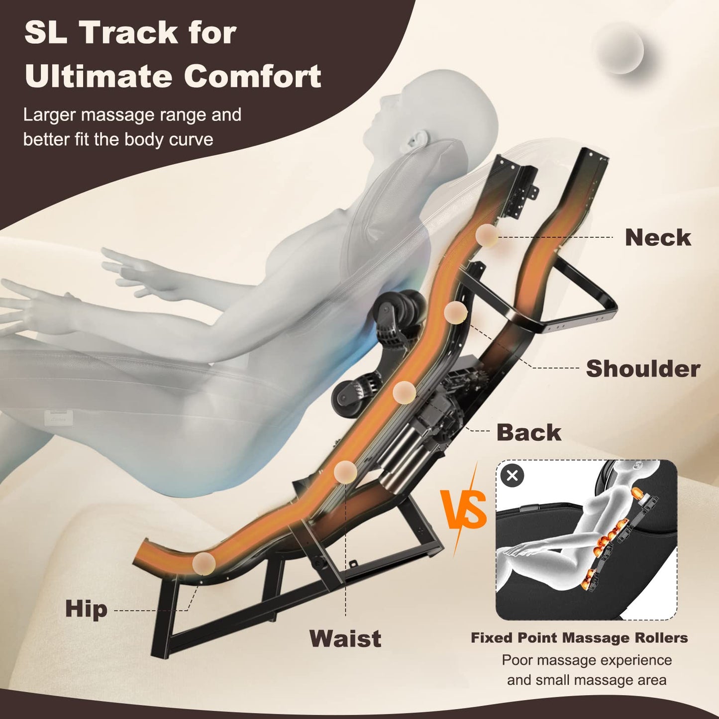 Giantex Massage Chair Full Body, Electric Recliner Chair w/Zero Gravity, SL Track, Reversible Footrest, Back Heater, Wheels, Shoulder Detection, Calf Airbag, No Installation, Free Indoor Delivery