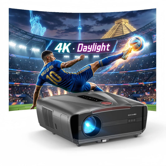 2026 Upgraded Daylight 4K Projector 2400ANSI, with Auto Lens Cap, Tof Autofocus, HDMI eARC CEC, 40W Speakers, Smart Home Cinema Daytime Projectors with AI MOVIN 2.0 OS, HDR10+,WiFi 6, Bluetooth, USB