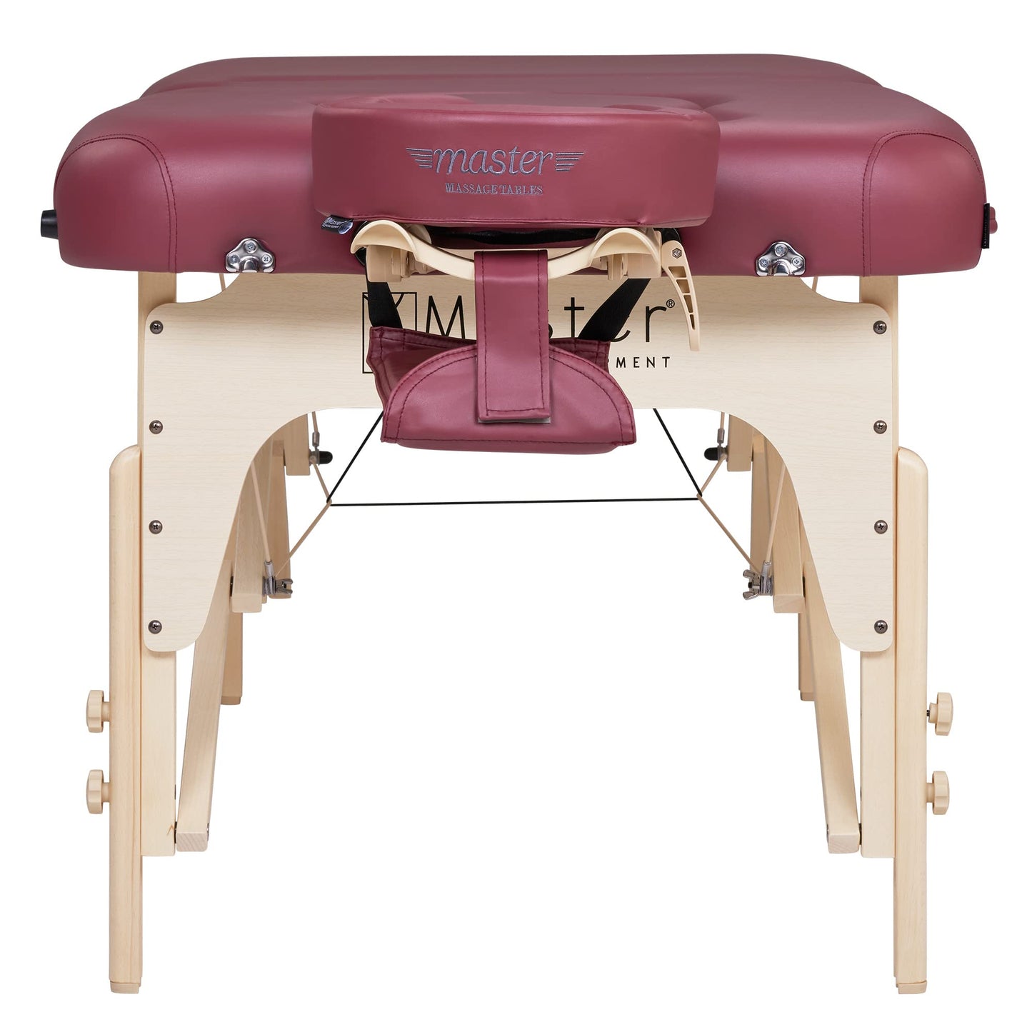 Master Massage 30'' Eva Portable Pregnancy Massage Table for Female Clients and Obese Individuals, Spa Salon Facial Bed for Pregnant Women- Multi Functional (Burgundy)