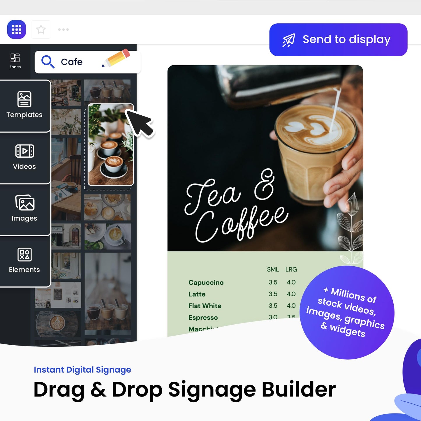 Mandoe Premium Digital Signage Displays - Digital Signage Player for Digital Menu Board, Electronic Menu Board and Digital Message Board. World-Class Templates & Easy To Use Setup.