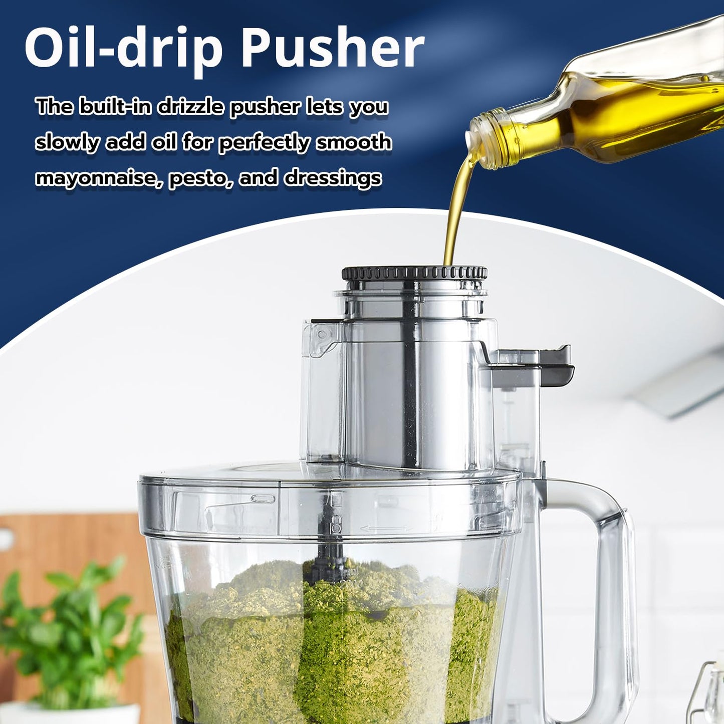 Magiccos 14 Cup Food Processor - Lemon Slicer, XL Bowl & Large Feed Chute, 13 Speeds & Pulse, 3 Programs, French Fry Cutter, Chop Slice Shred & Mix for Vegetables Cheese Meat, Meal Prep & Family Use